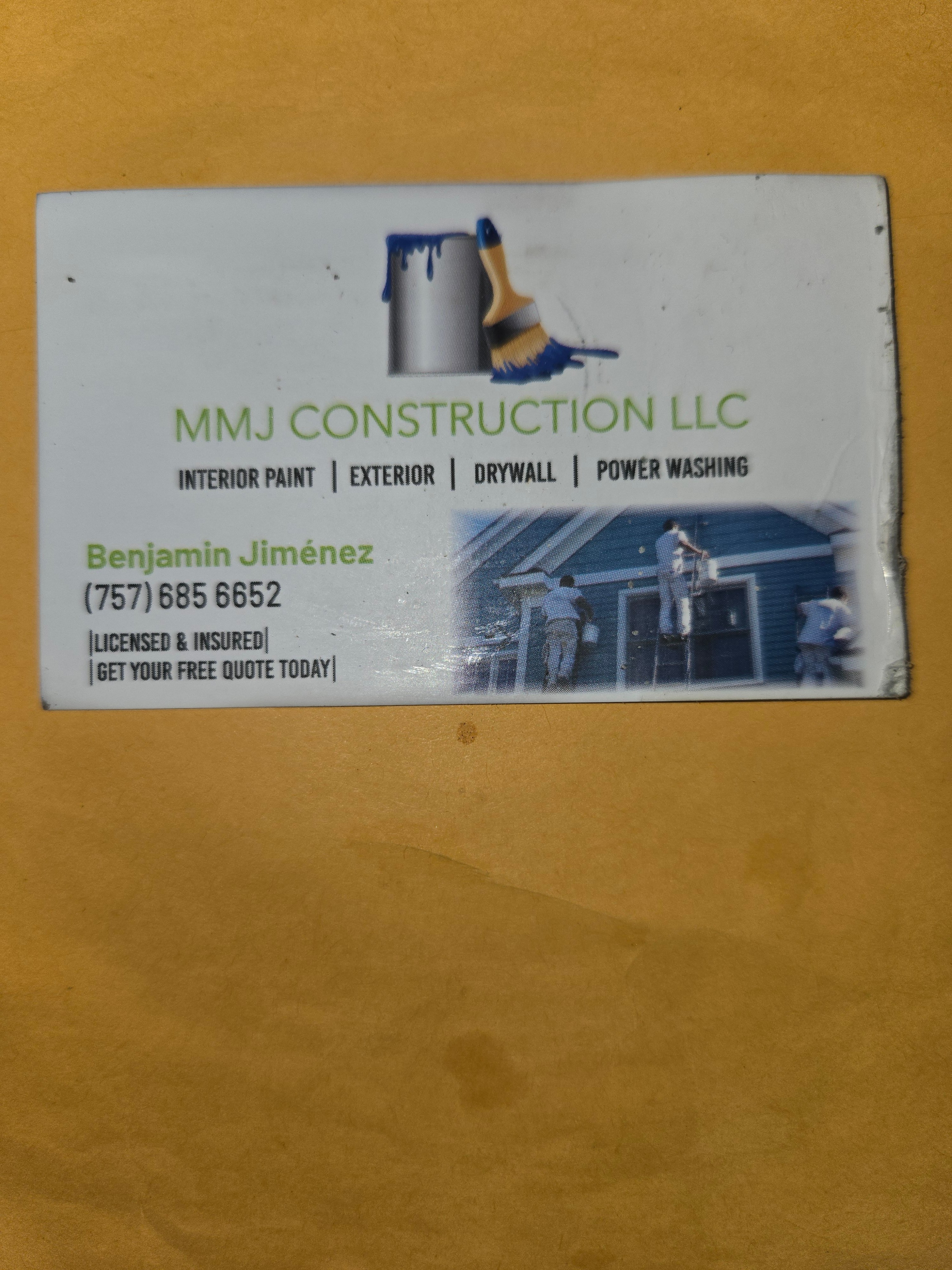 MMJ Construction Logo