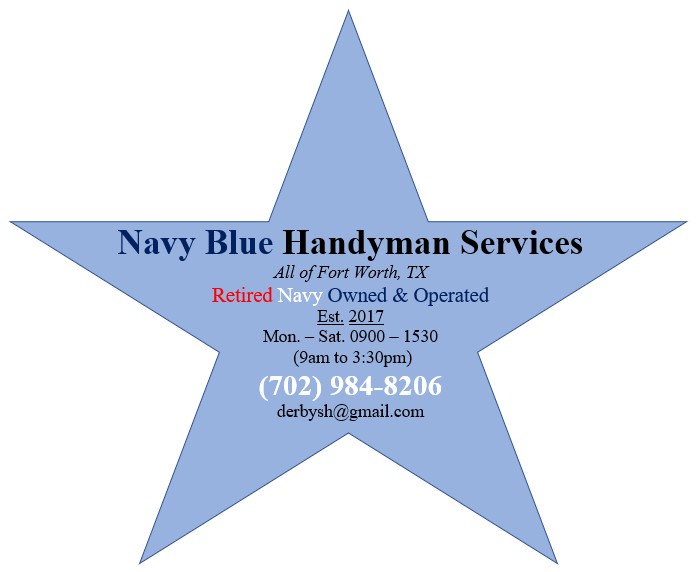 Navy Blue Handyman Logo