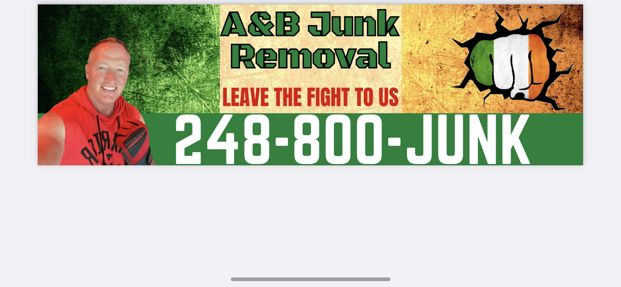 A & B Junk Removal Logo