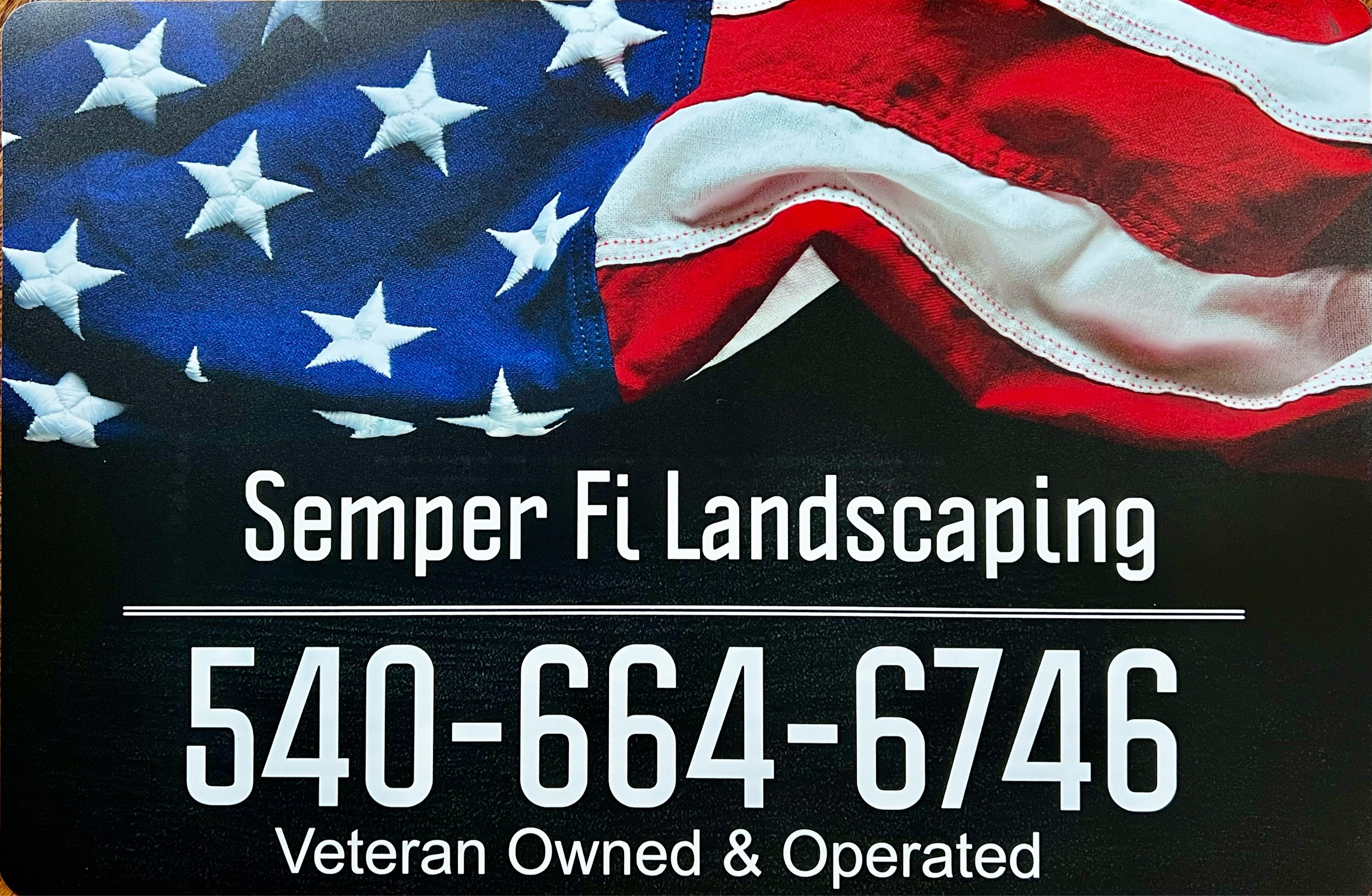 Semper Fi Landscaping and Lawn Care Logo
