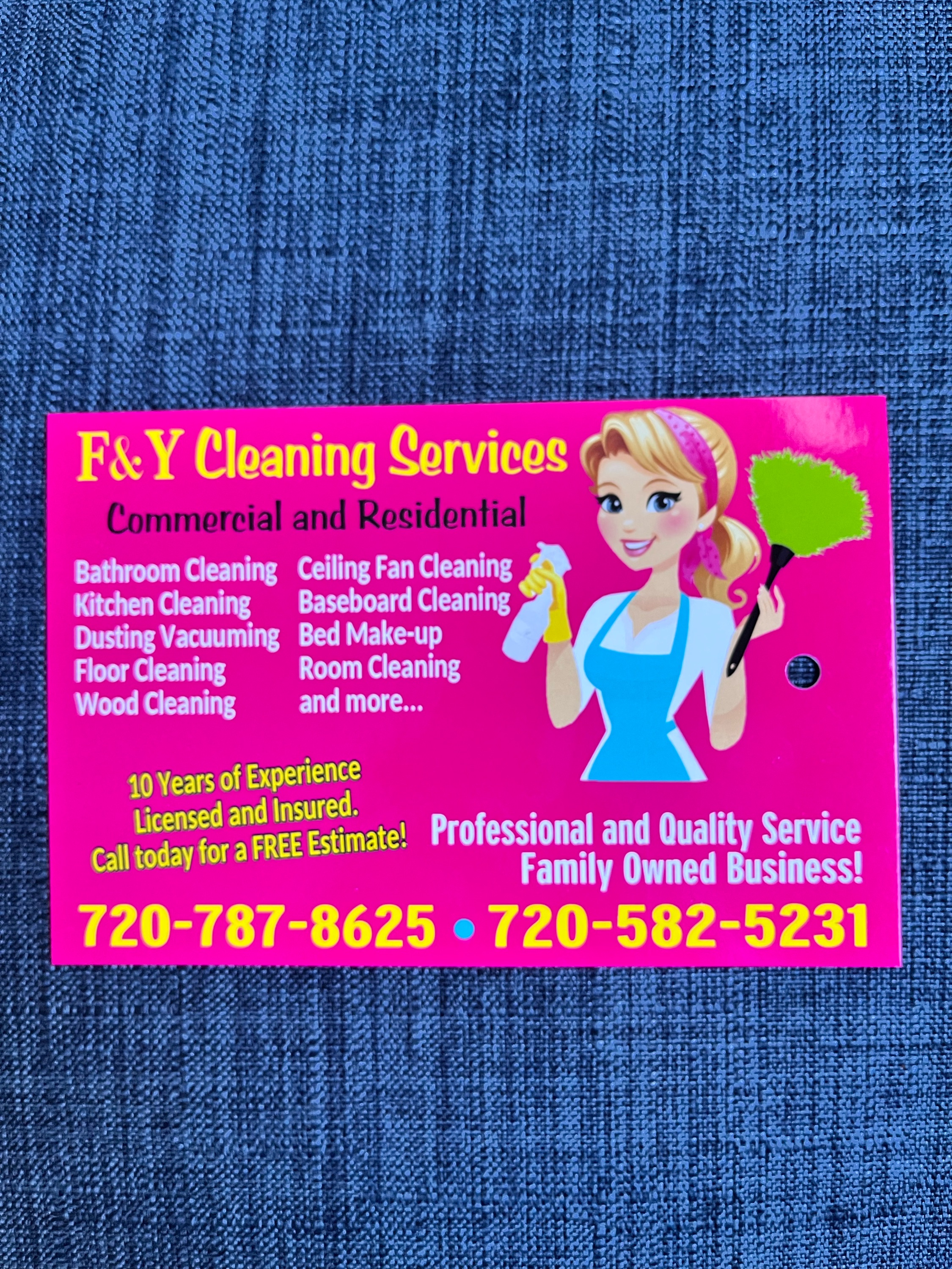 F&Y House Cleaning Logo