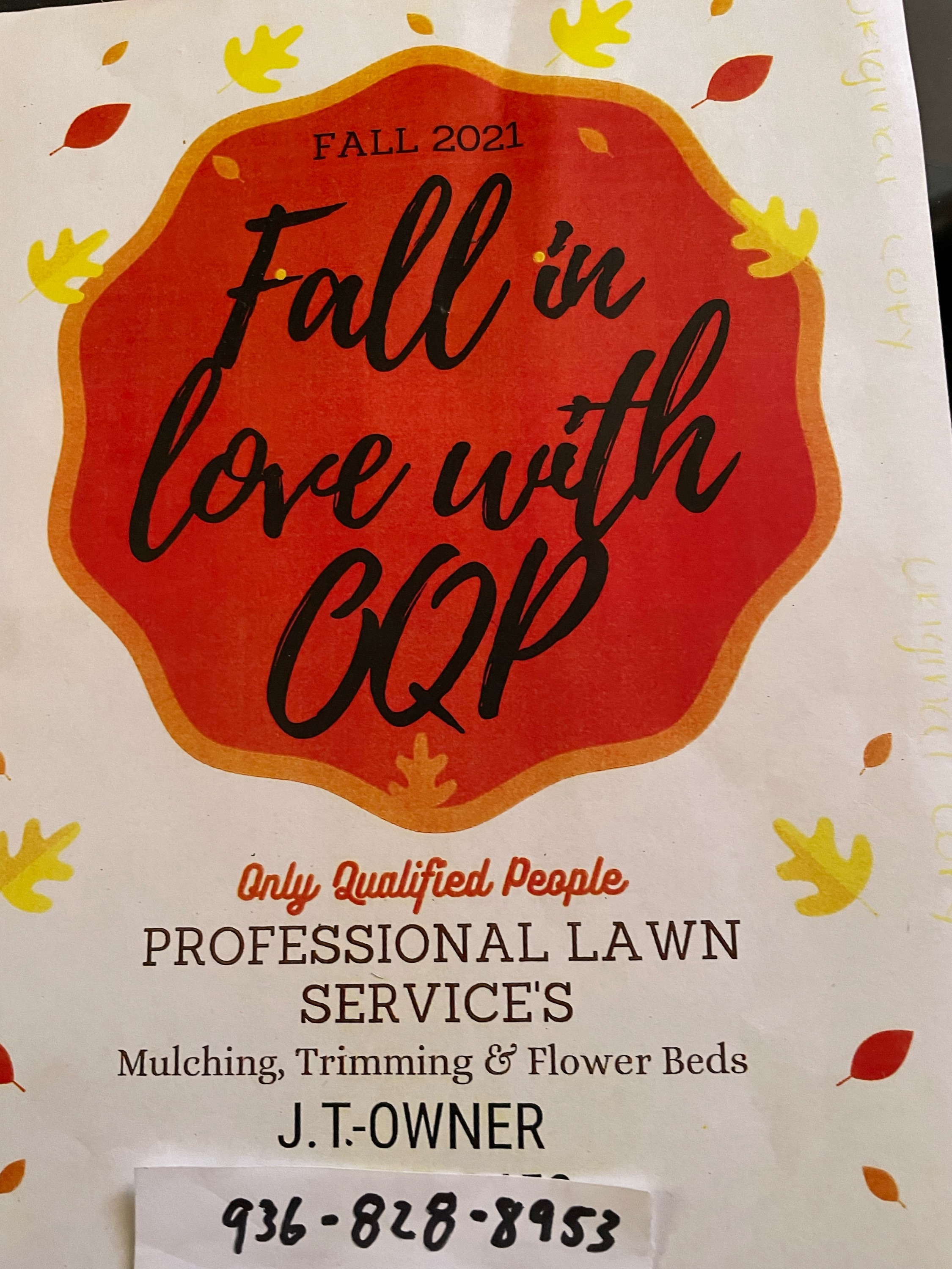 OQP Professional Lawn Services Logo