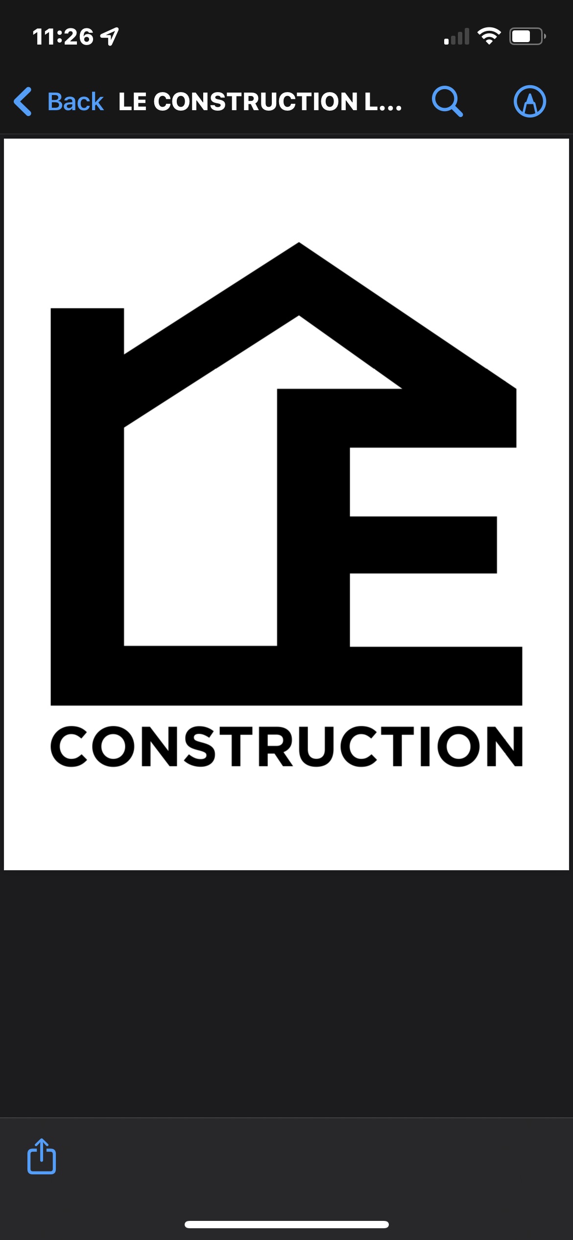 L.E. Construction, LLC Logo