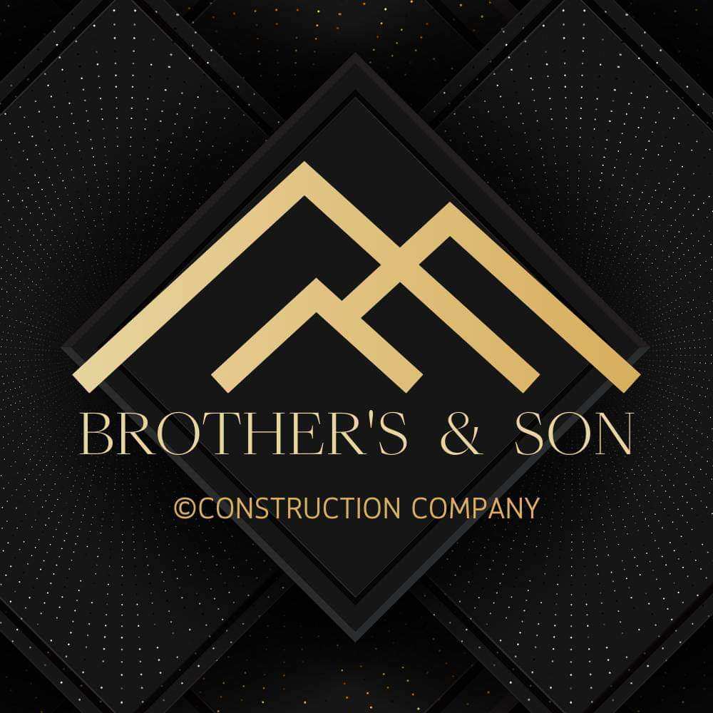 Brothers & Son Construction Logo