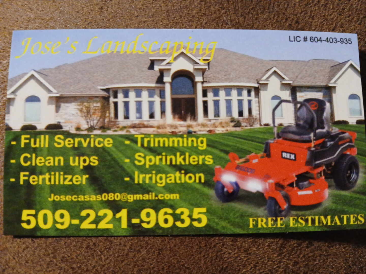 Jose's Landscaping Logo