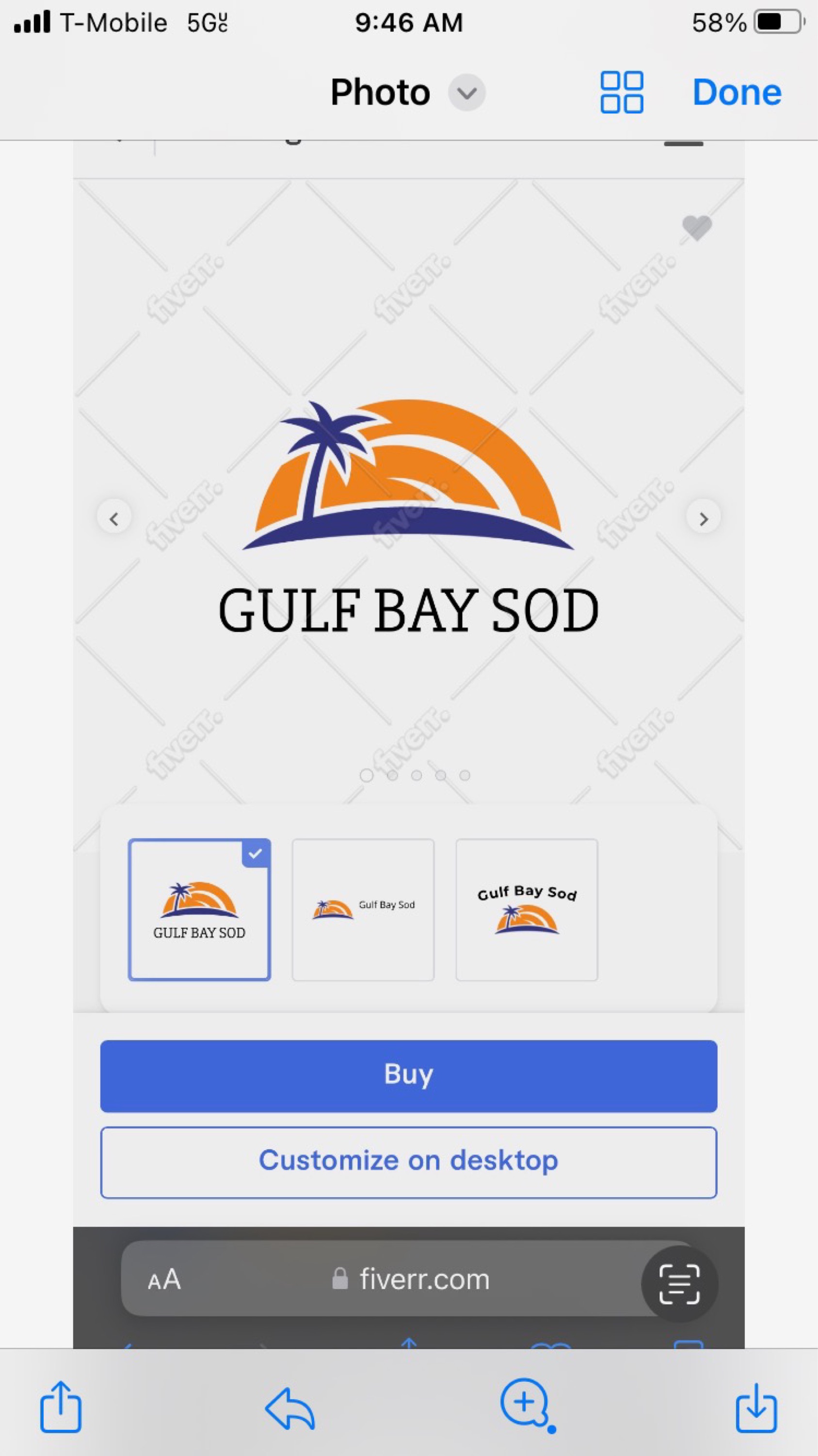 Gulf Bay Sod Logo