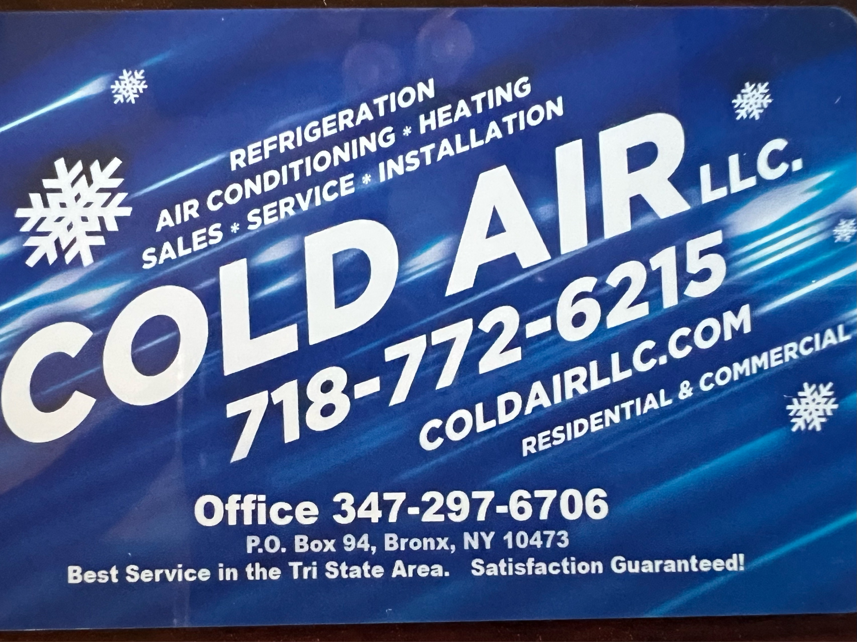 Cold Air, LLC Logo