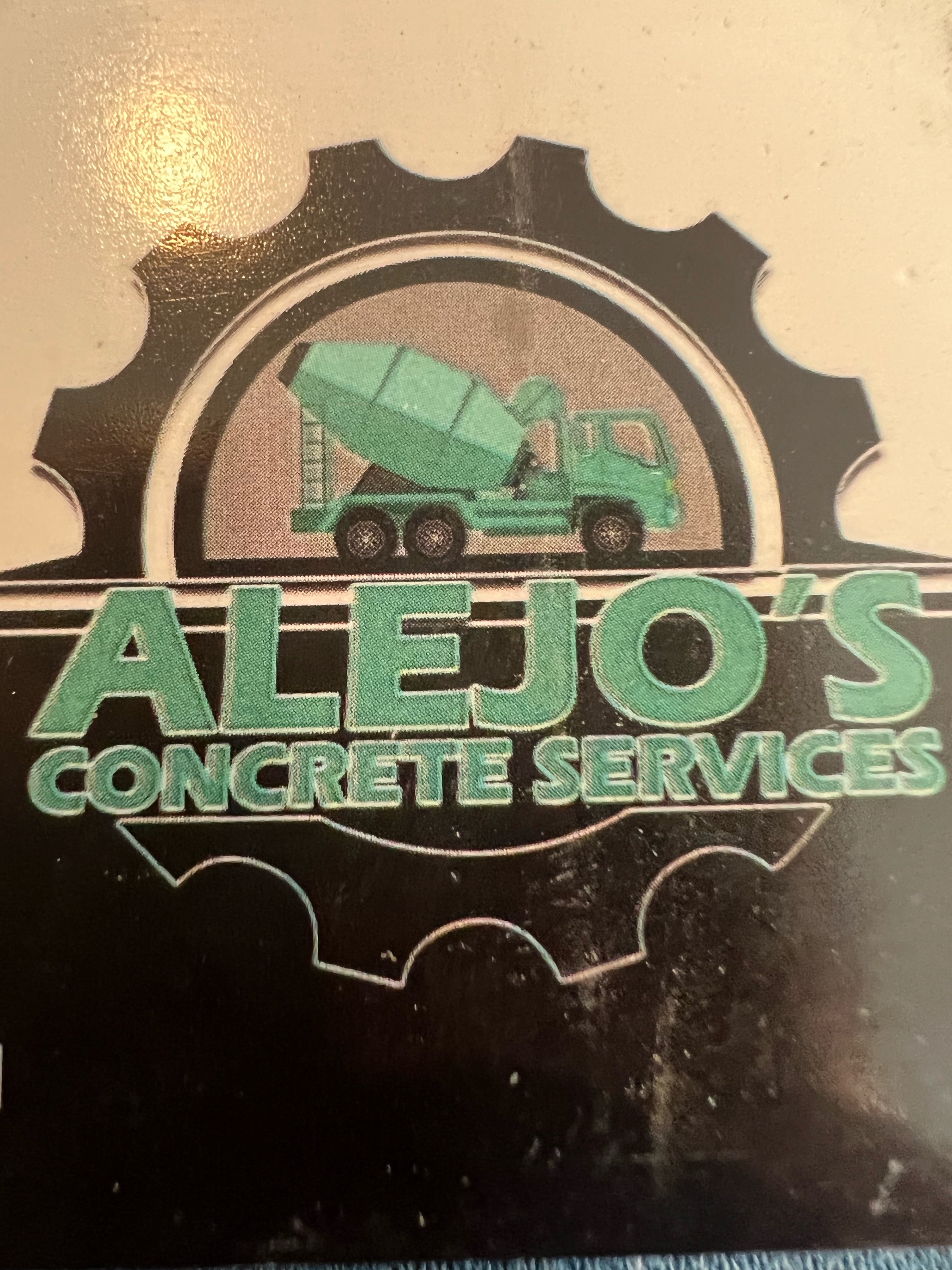Alejo's Concrete Service Logo