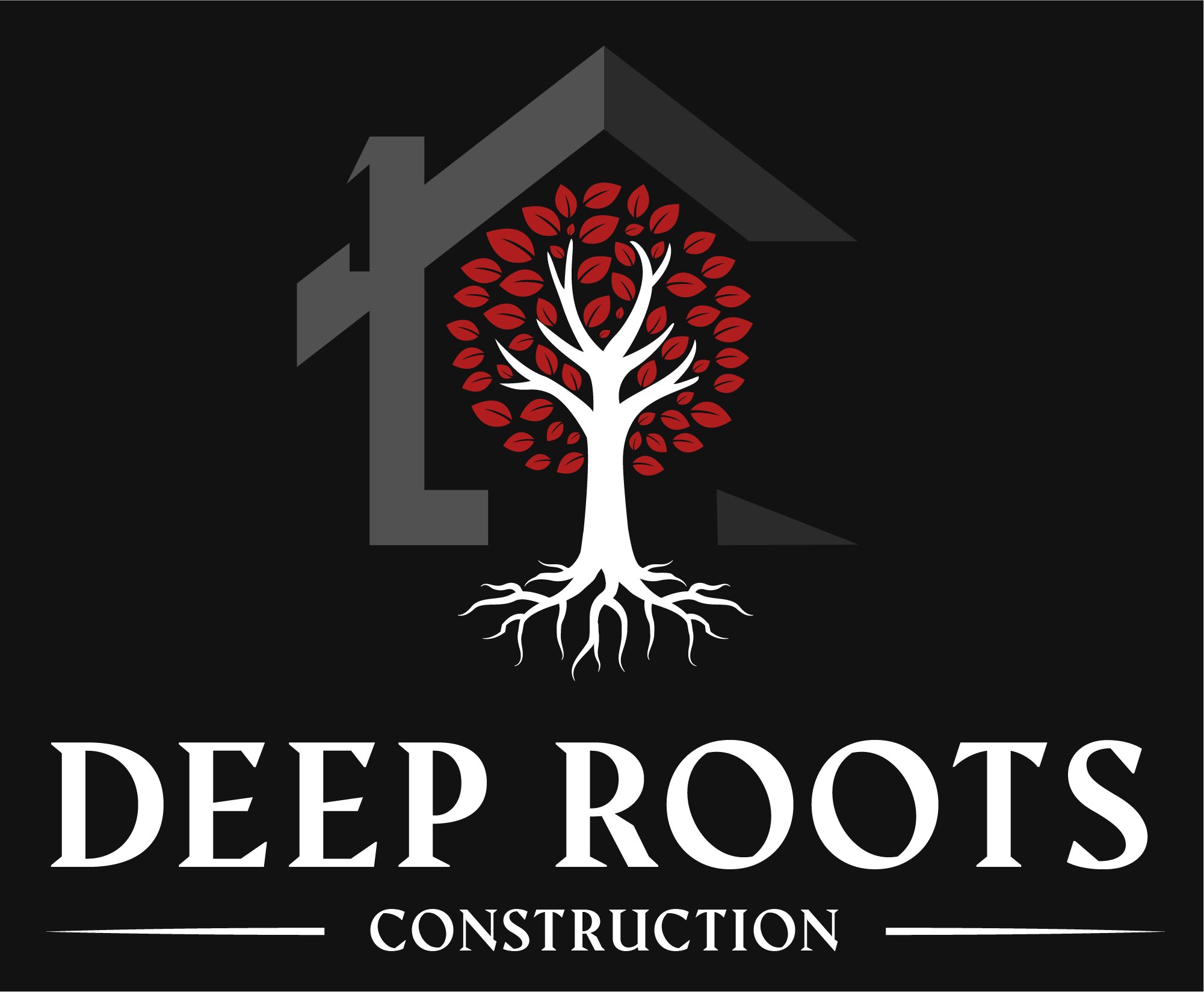 Deep Roots Construction Logo