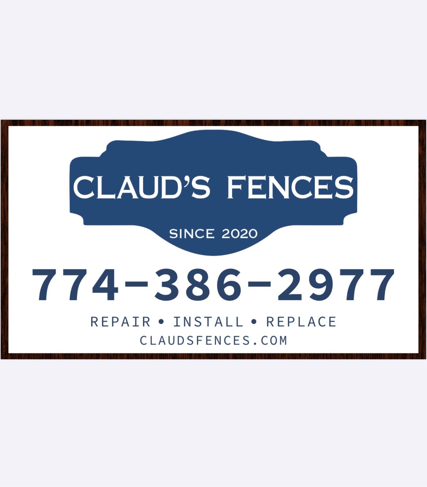 Claud's Fences Logo