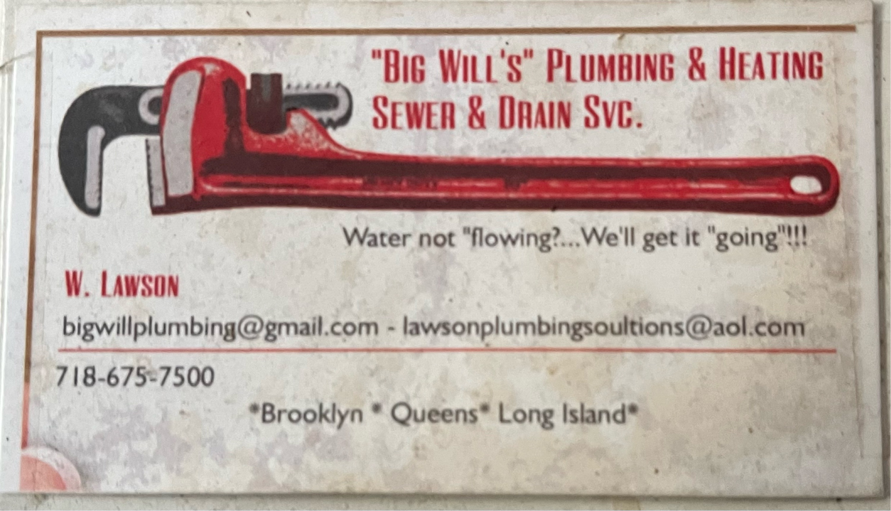 Big Will's Sewer & Drain Logo