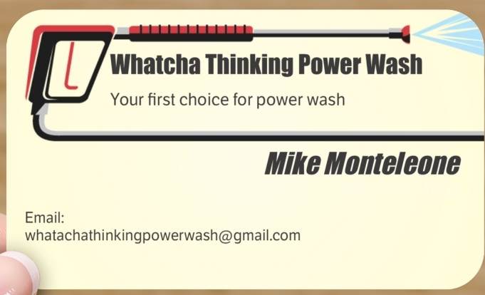 Whatcha Thinking Powerwash Logo