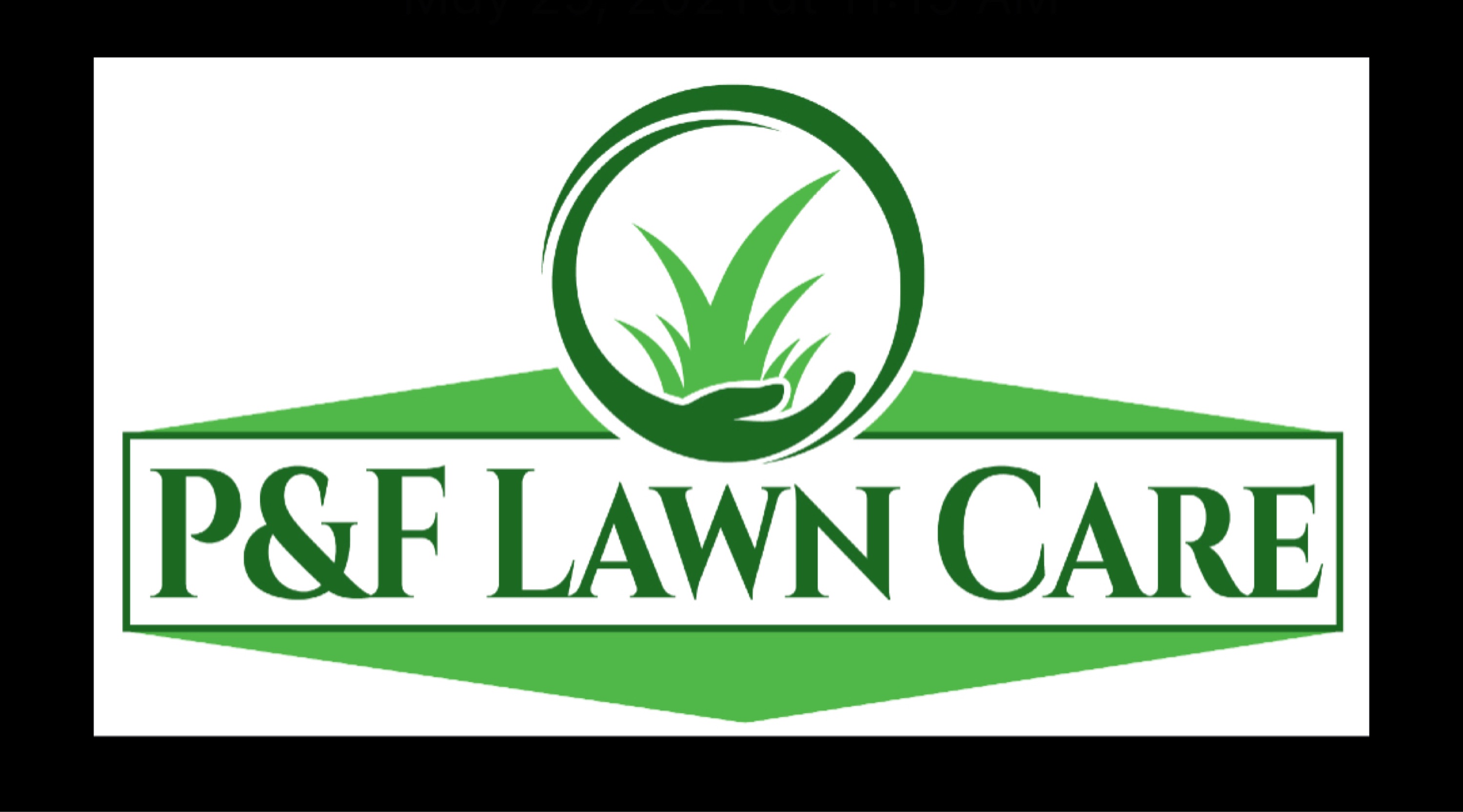 P&F Lawn Care Logo