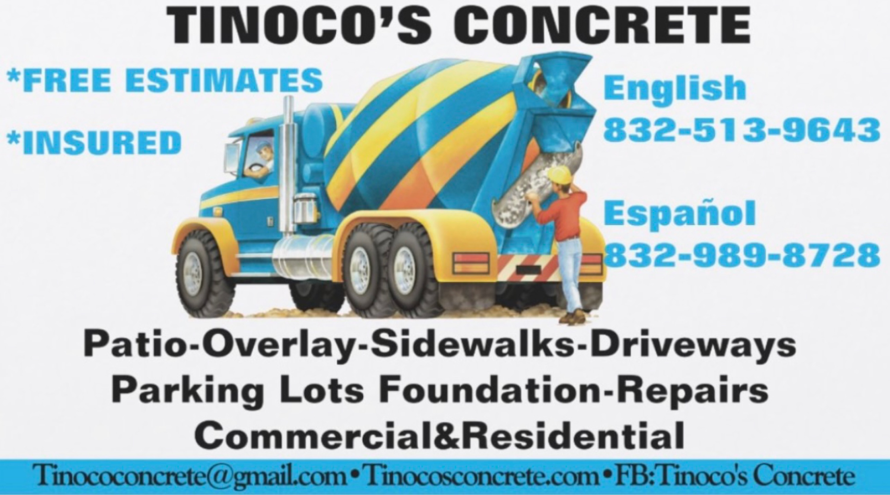 Tinoco's Concrete Logo