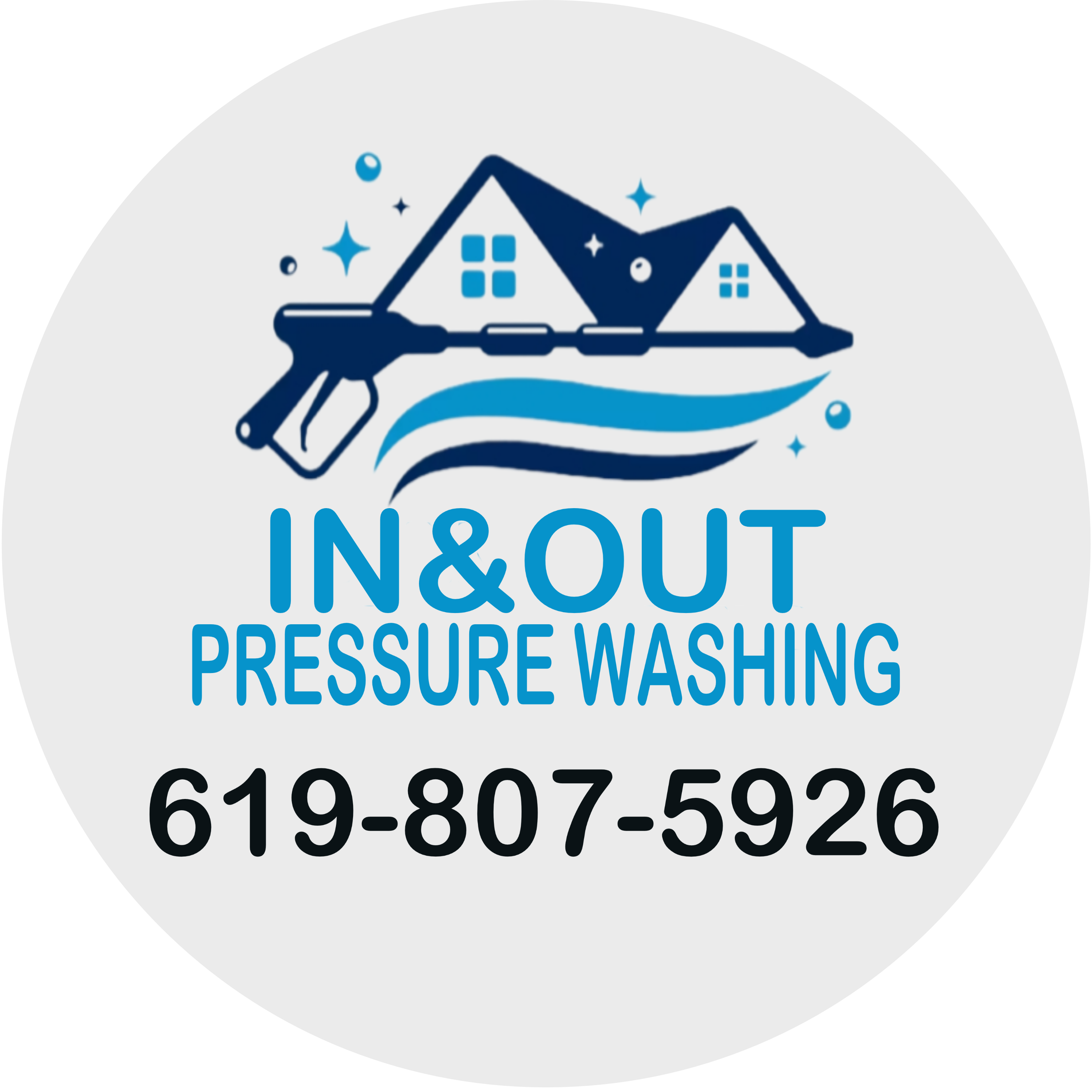 In&Out Pressure Washing - Unlicensed Contractor Logo