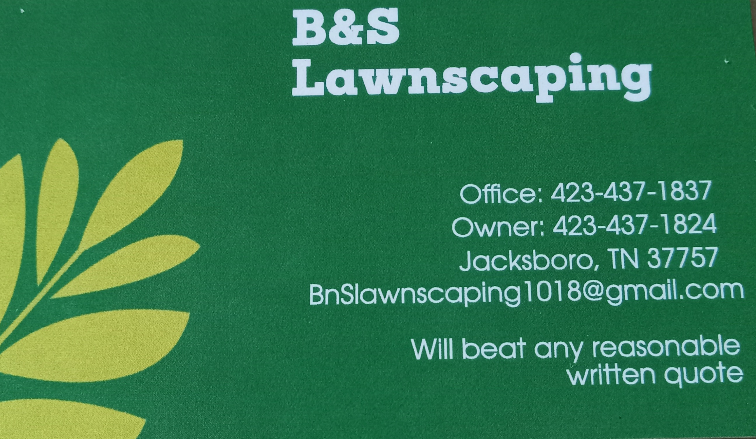 B&S Lawnscaping Logo