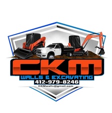 CKM Walls & Excavating Logo