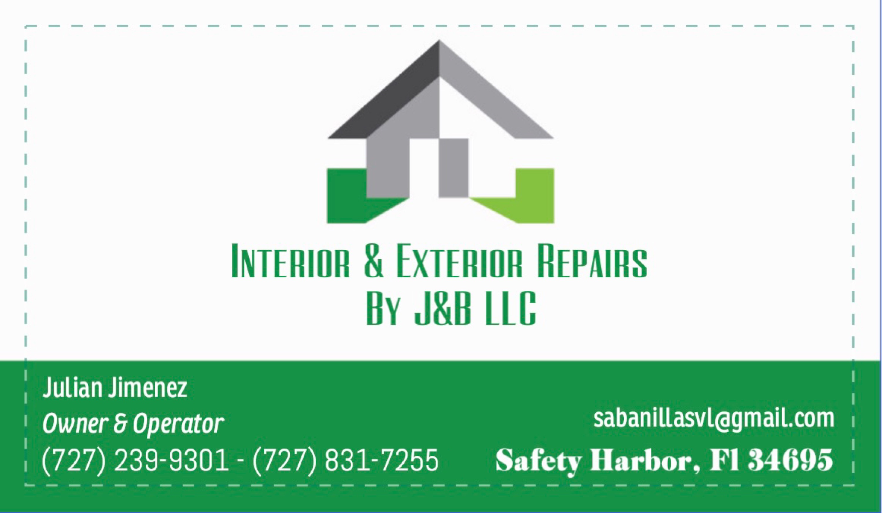 Interior & Exterior Repair By J&B Logo