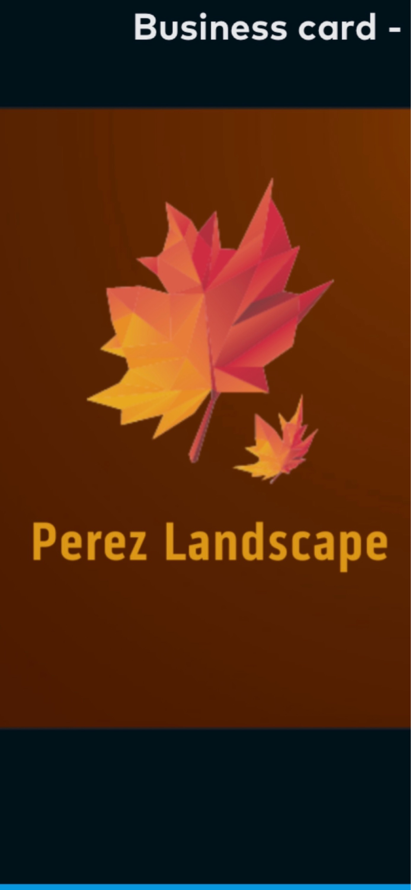 Perez Landscape Logo