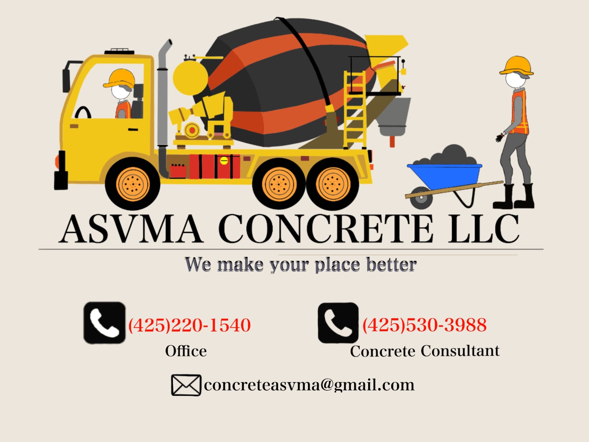 ASVMA Concrete, LLC Logo