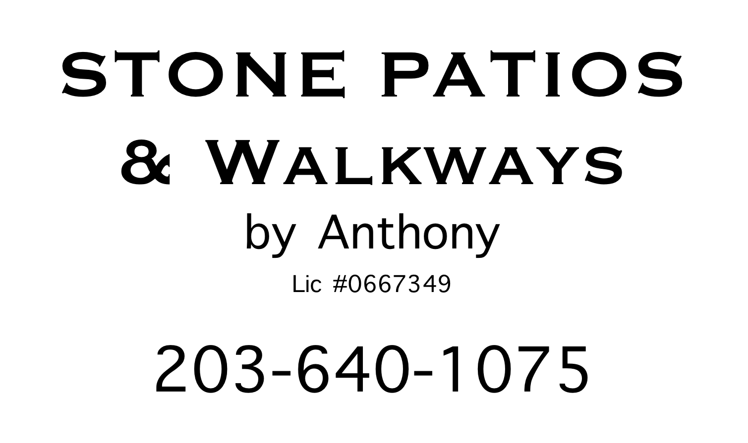Stone Patios & Walkways by Anthony LLC Logo