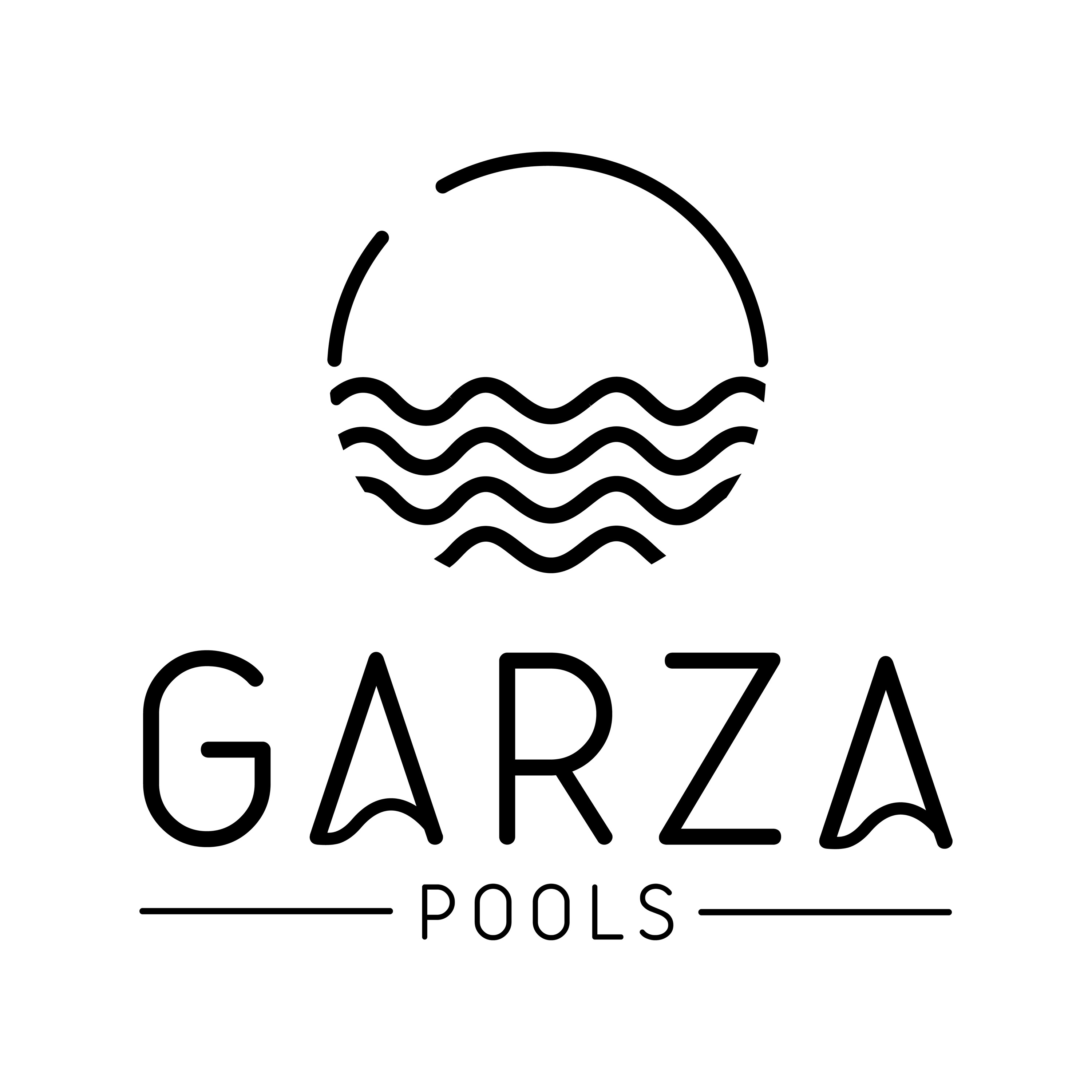 Garza Pools Logo