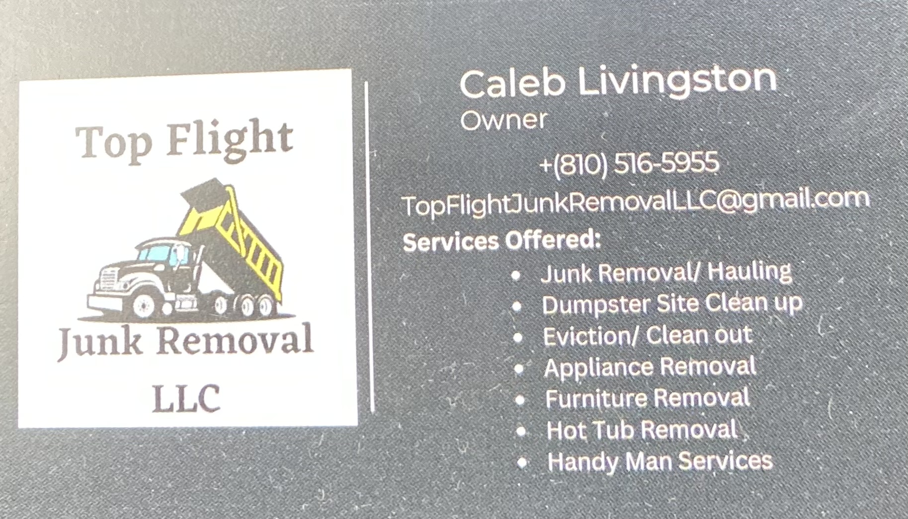 Top Flight Junk Removal Logo