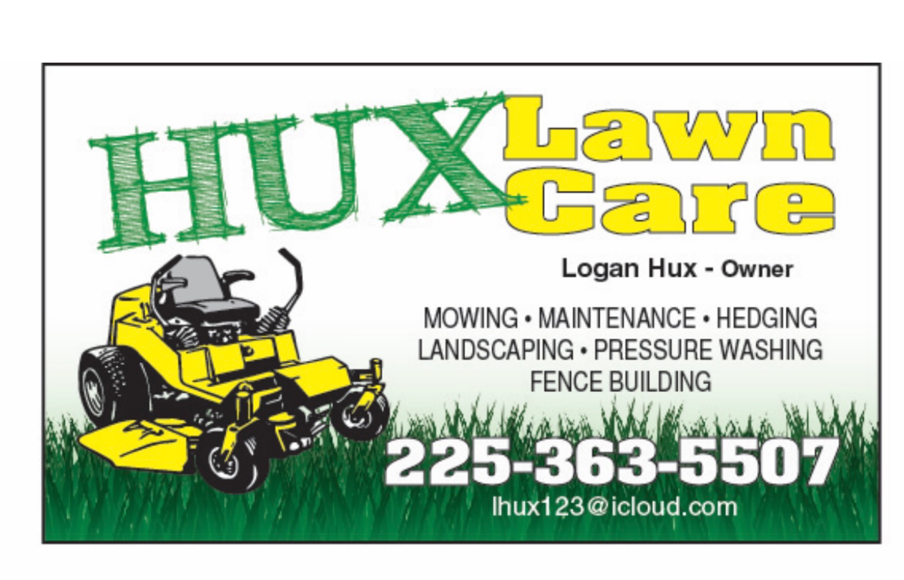 Hux Lawn Care Logo