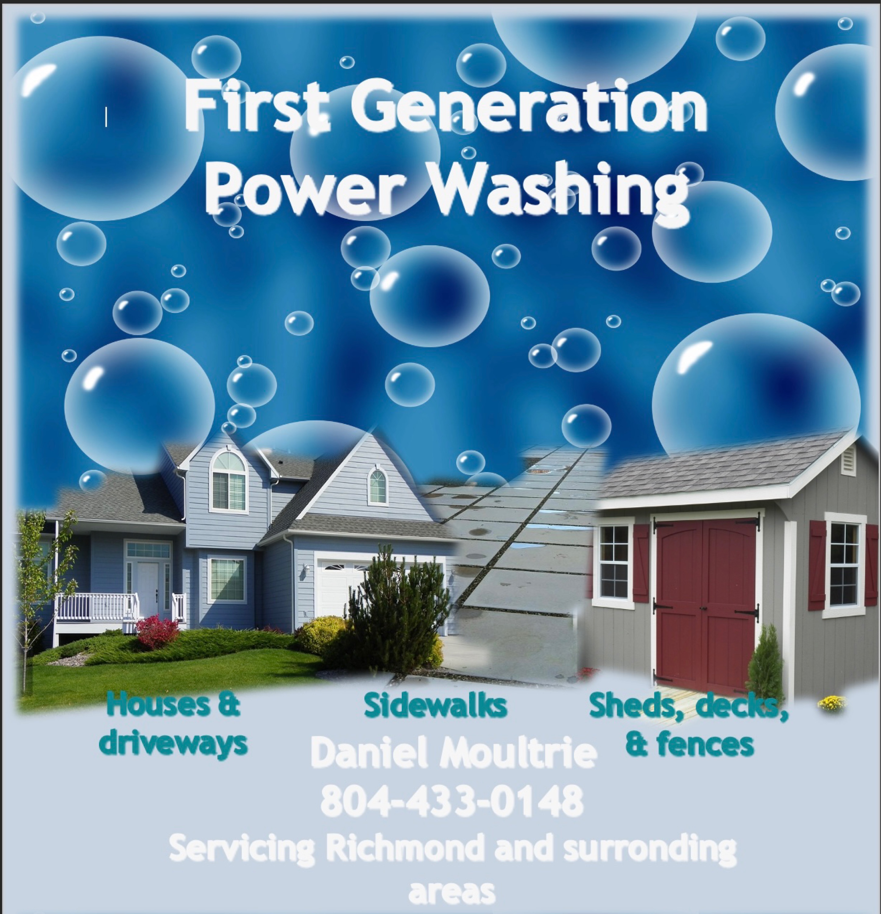 First Generation Power Washing Logo