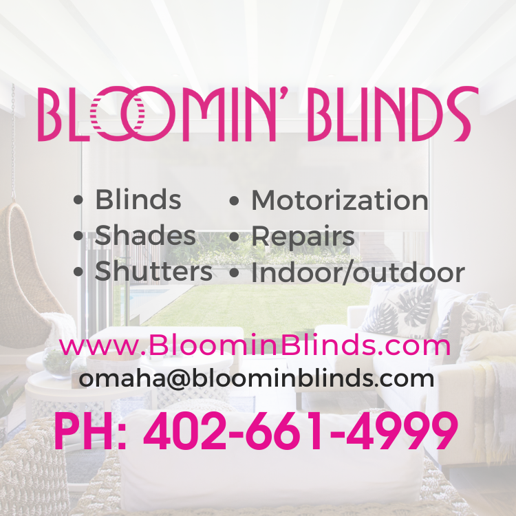 Bloomin Blinds of Omaha Logo