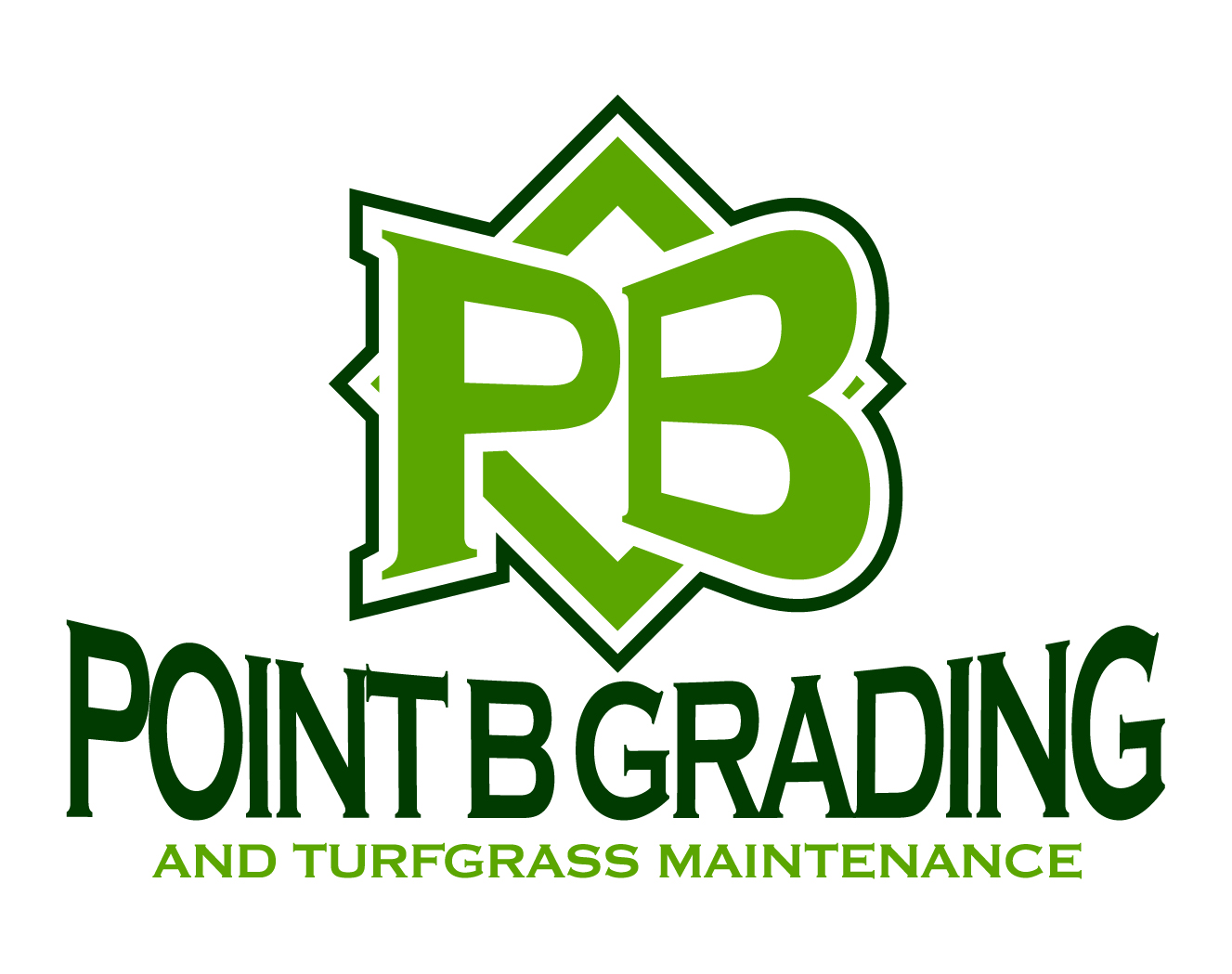 Point B Grading and Turfgrass Maintenance LLC Logo