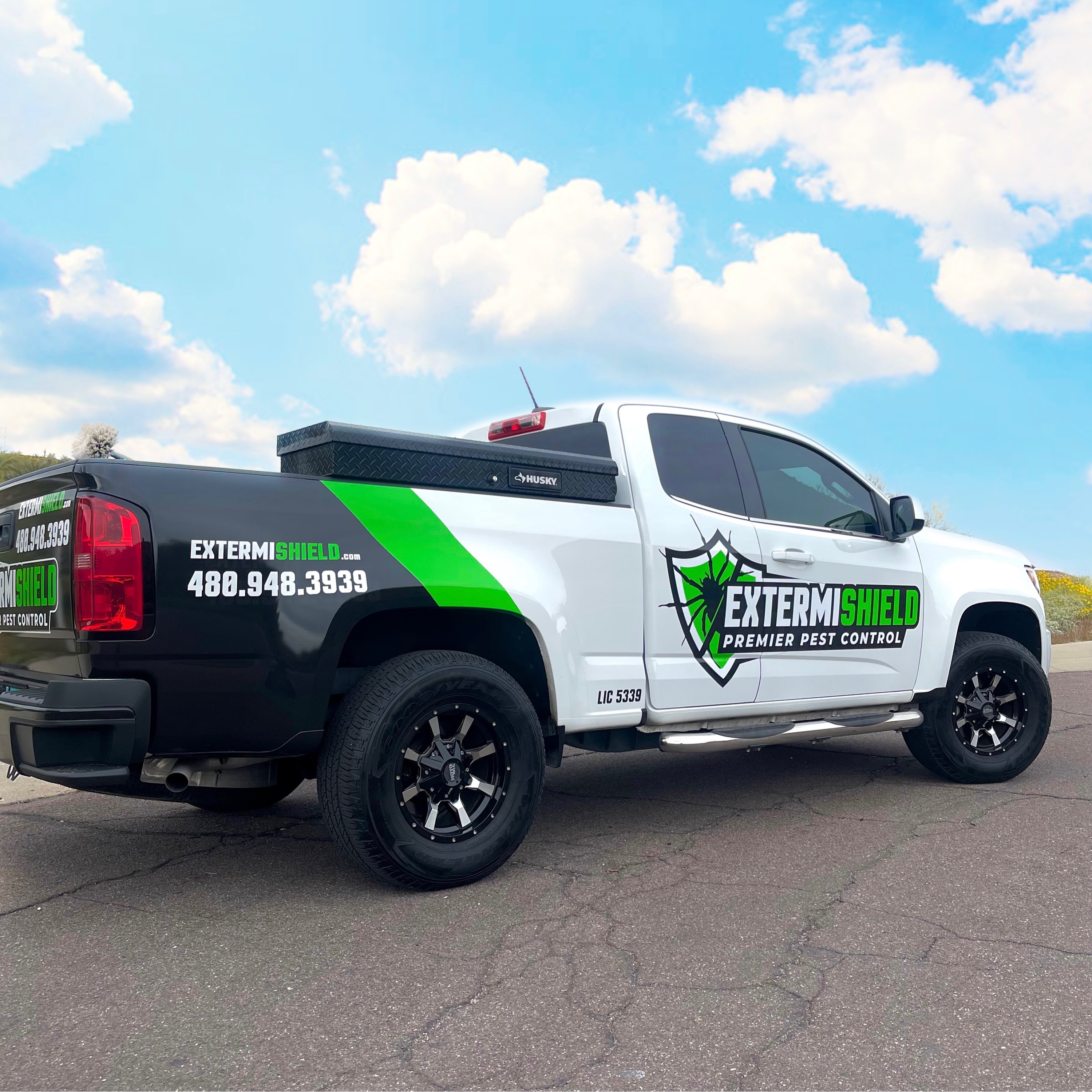 Extermishield Pest Control Inc. Logo