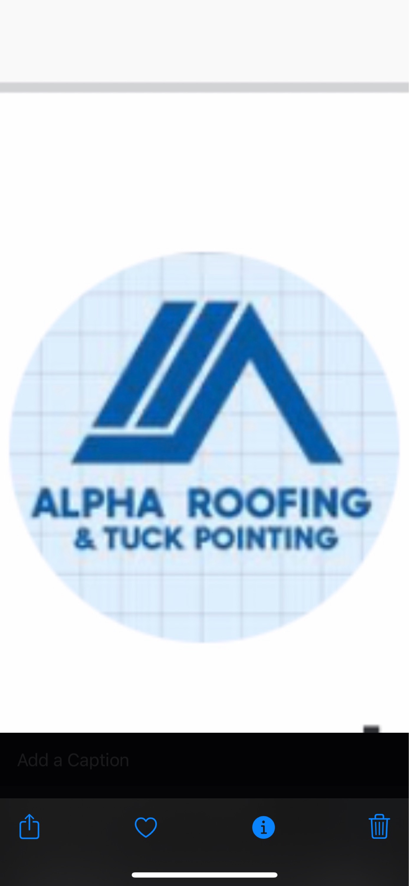 Alpha Roofing and Tuckpointing Logo