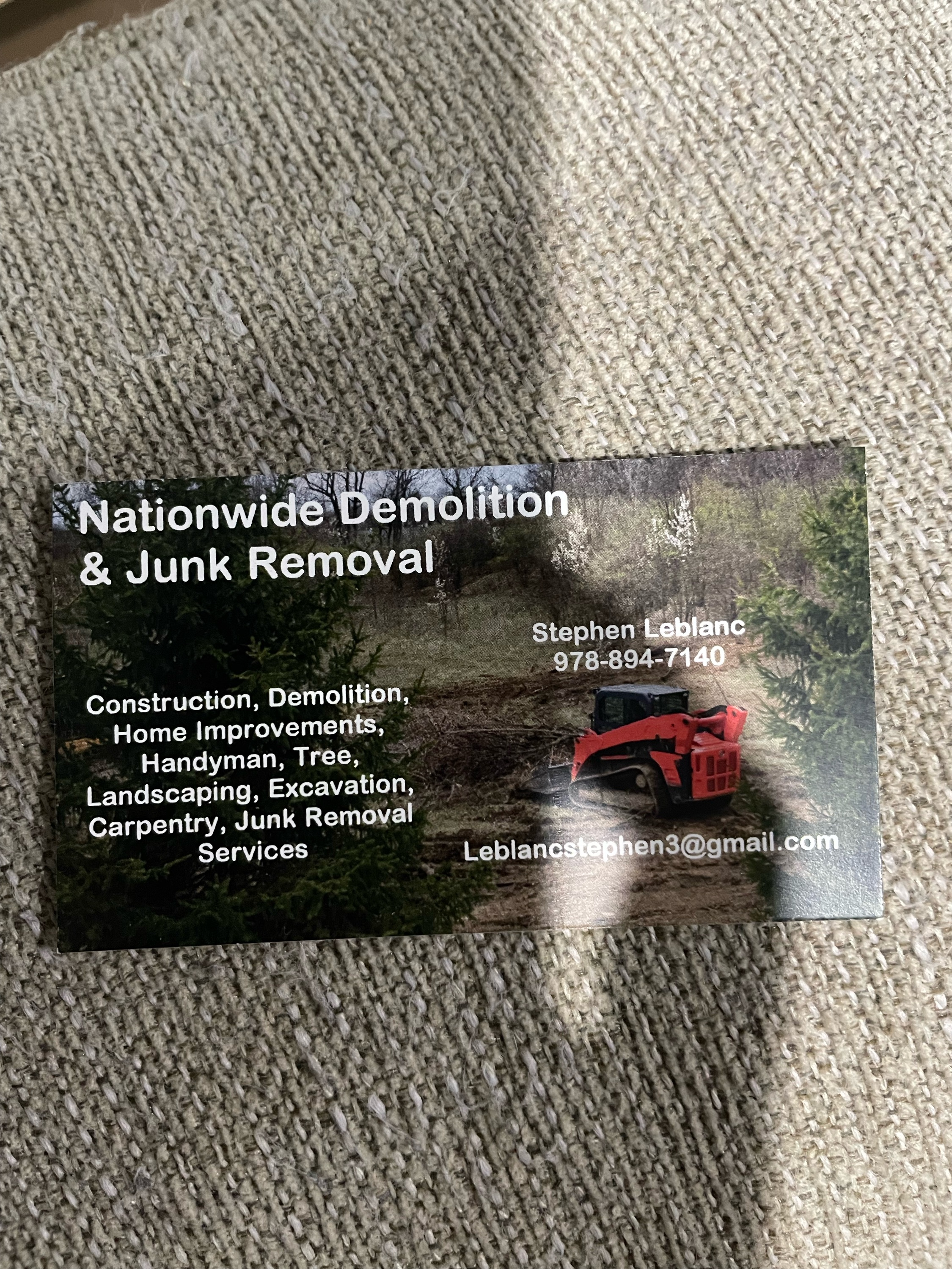 Nationwide Demolition & Junk Removal Logo