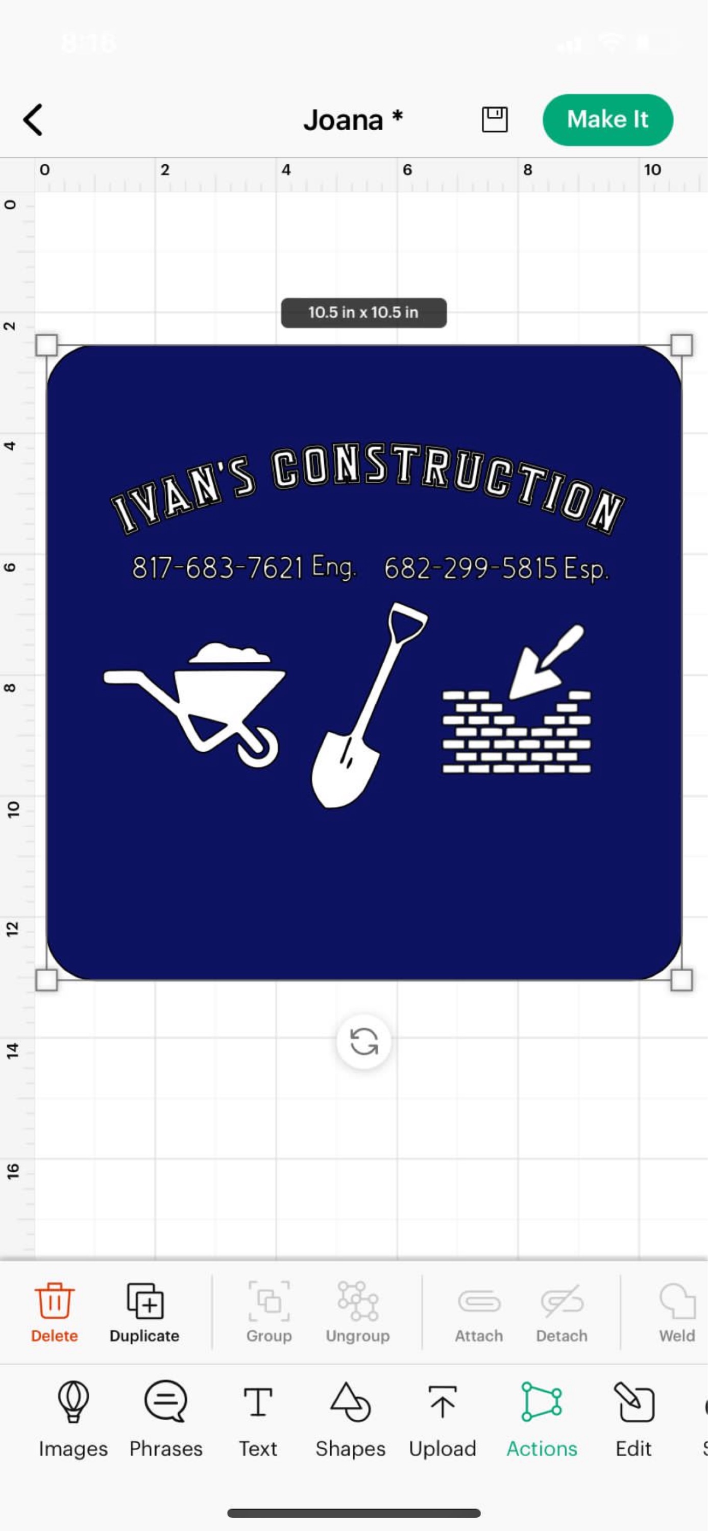 Ivan Construction Logo