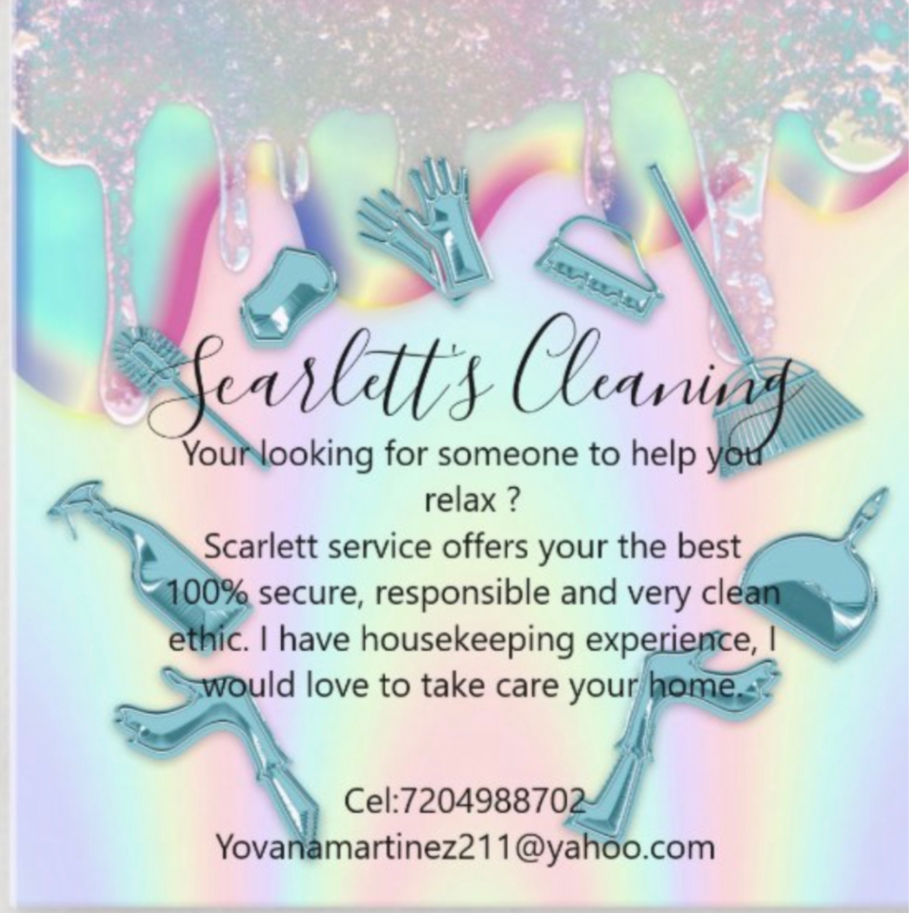 Scarlett's Cleaning Logo