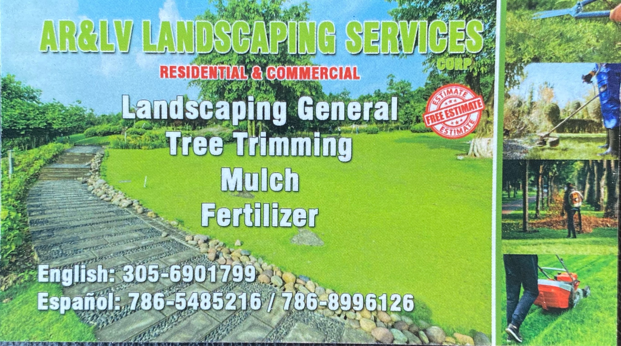 AR & LV Landscaping Services Logo