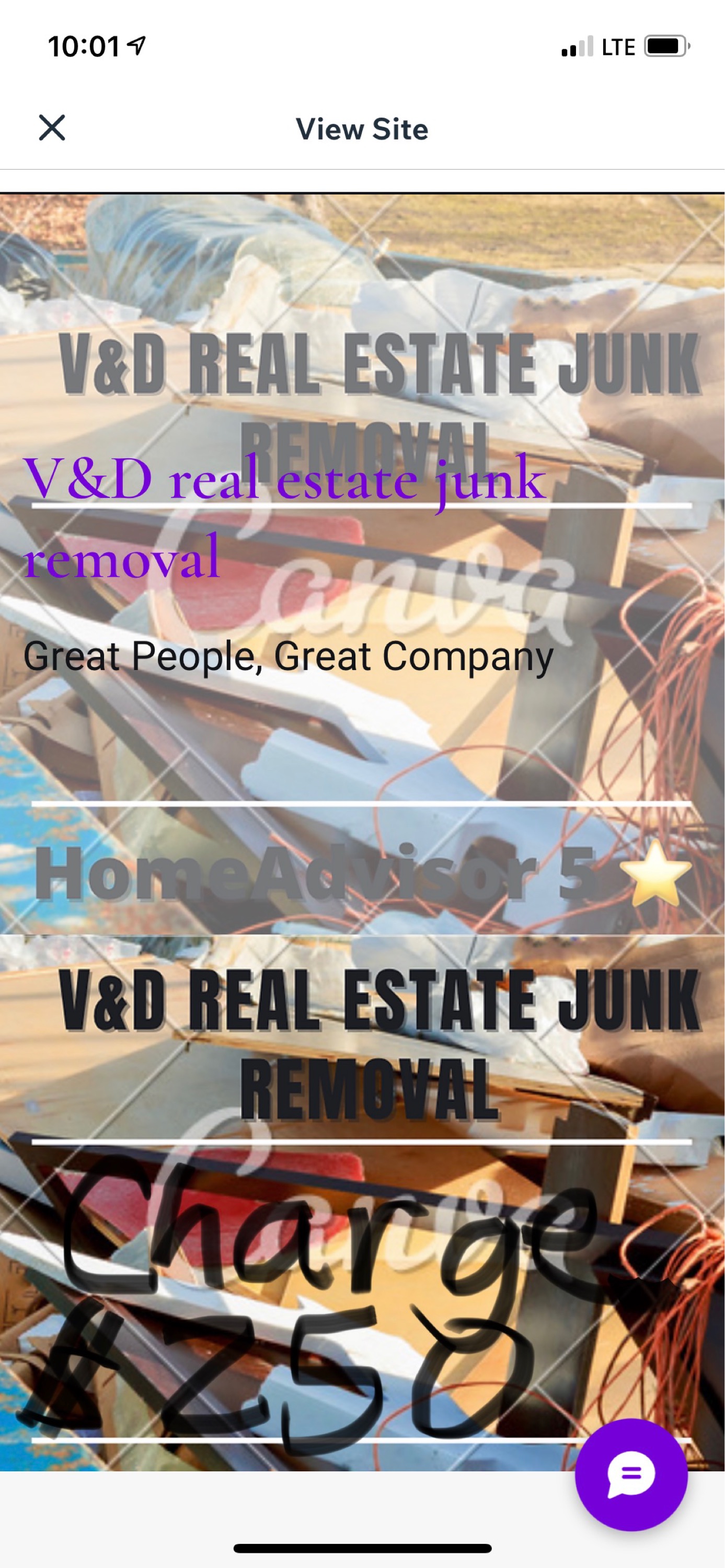 V&D Real Estate Junk Removal Services Logo
