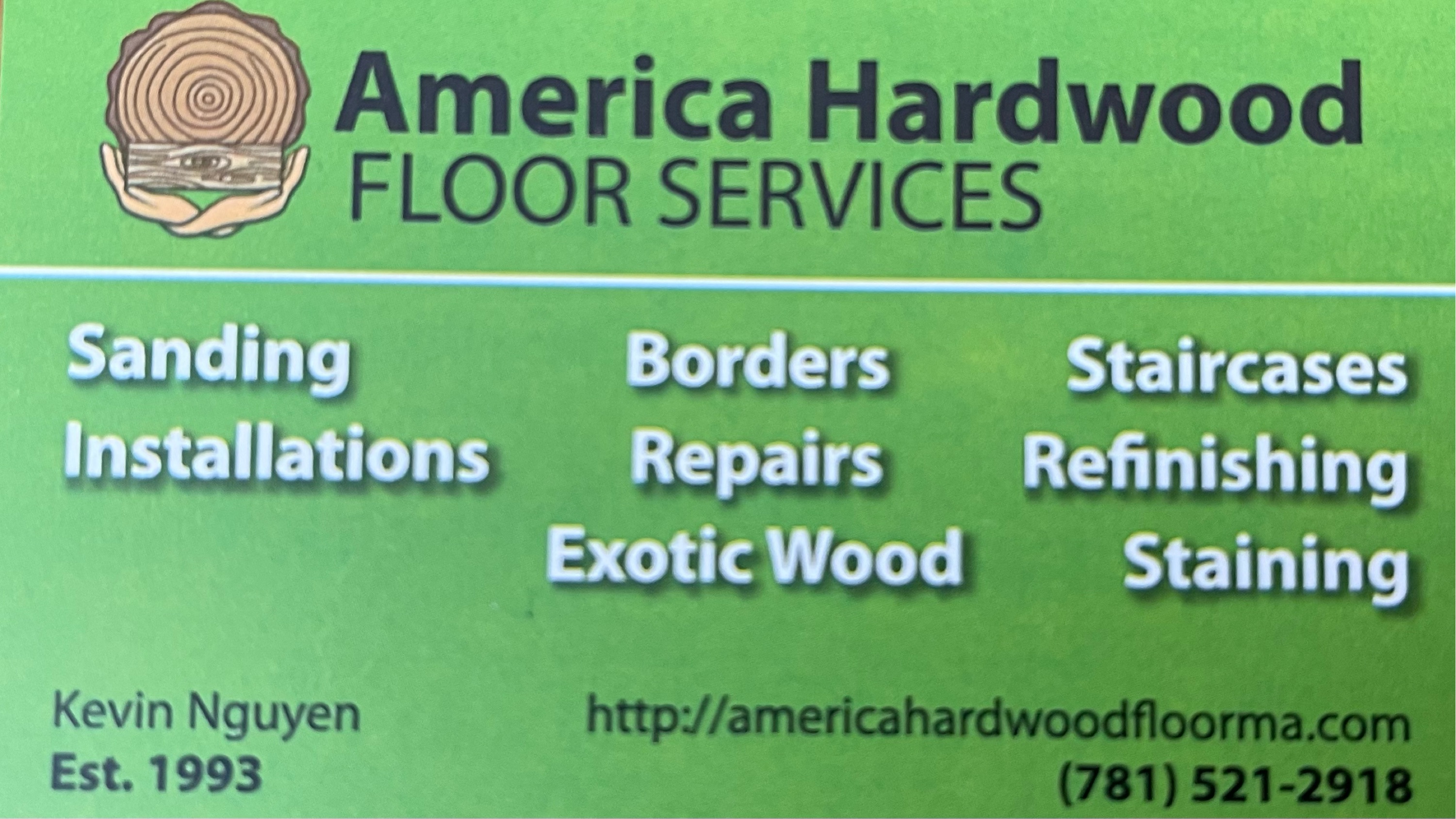 America Hardwood Floor Services Logo