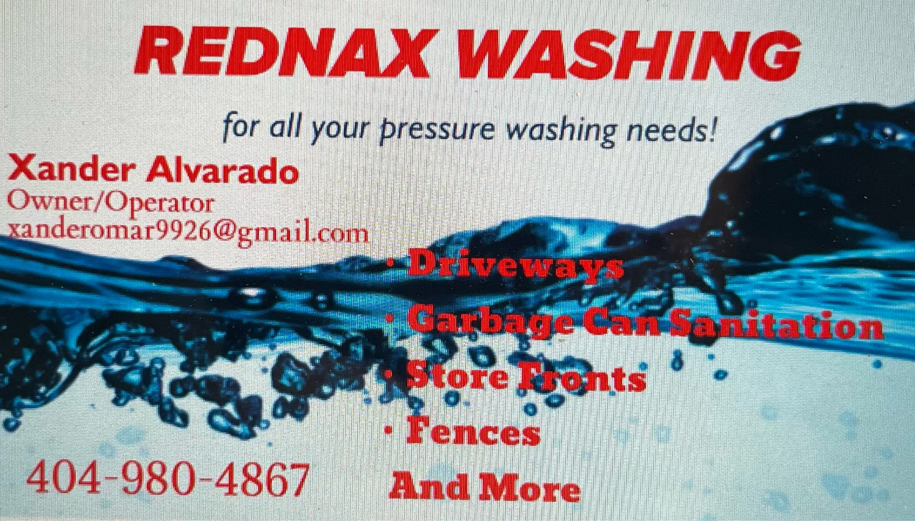 Rednax Pressure Washing Services Logo