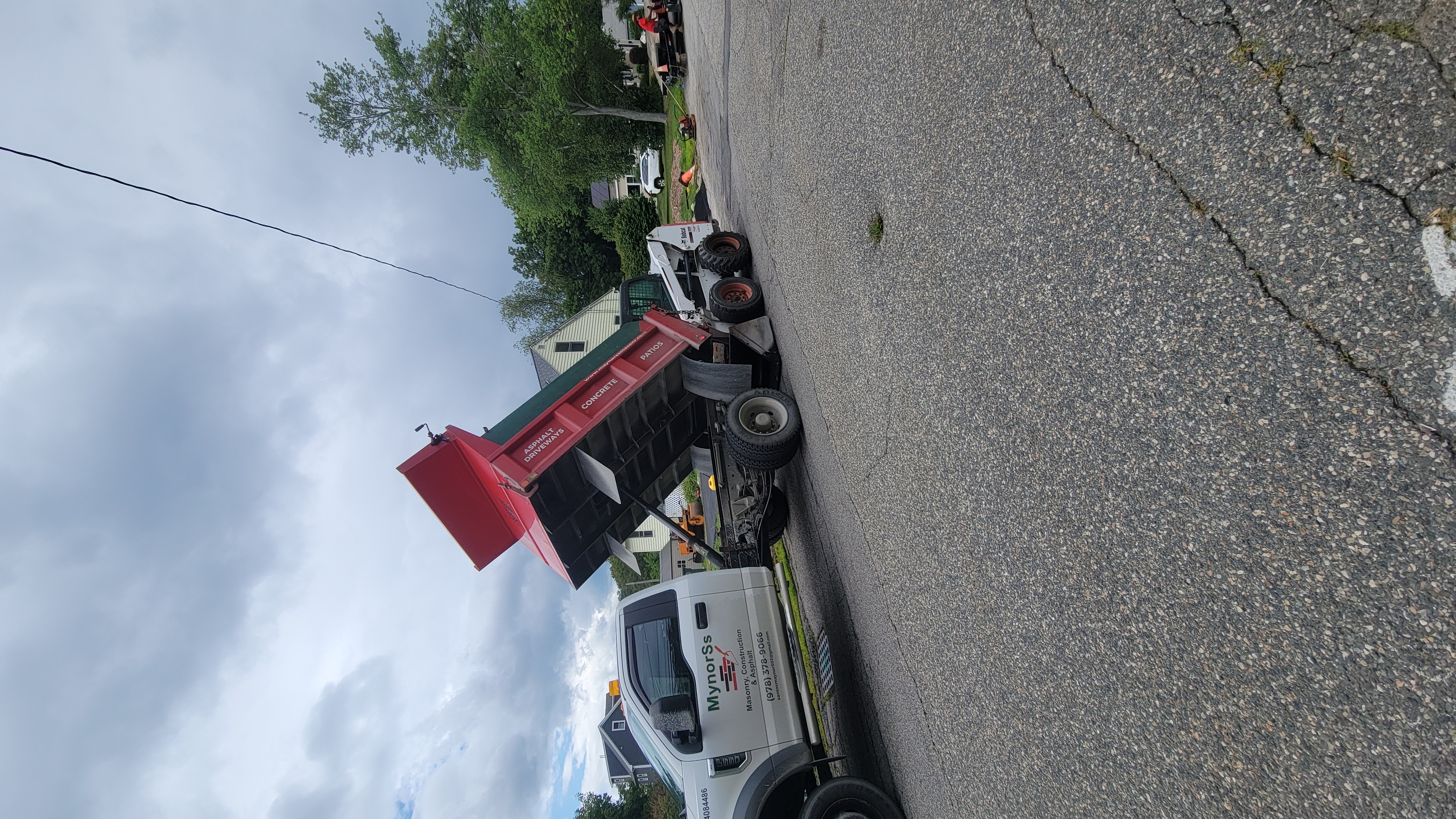 Mynoss SS masonry Construction Asphalt Logo