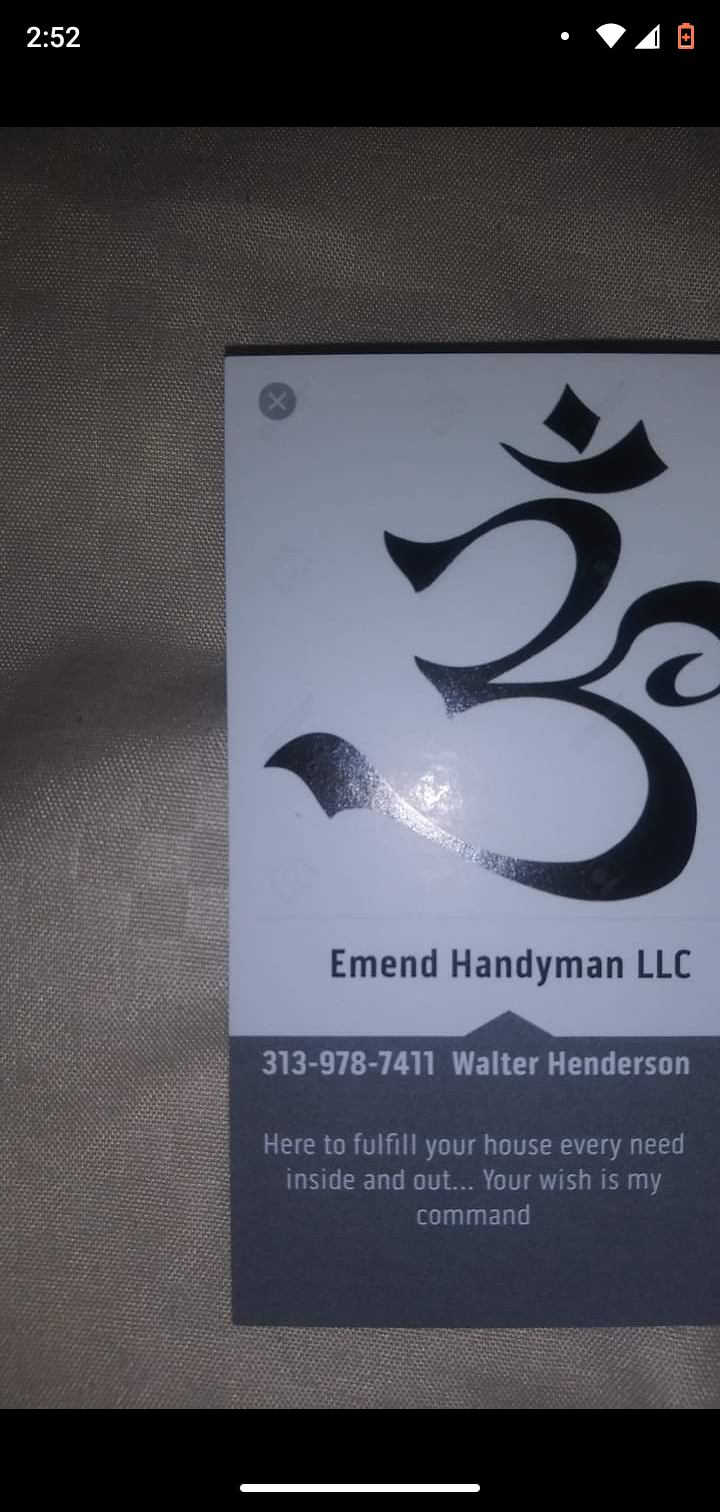 Emend Handyman, LLC Logo