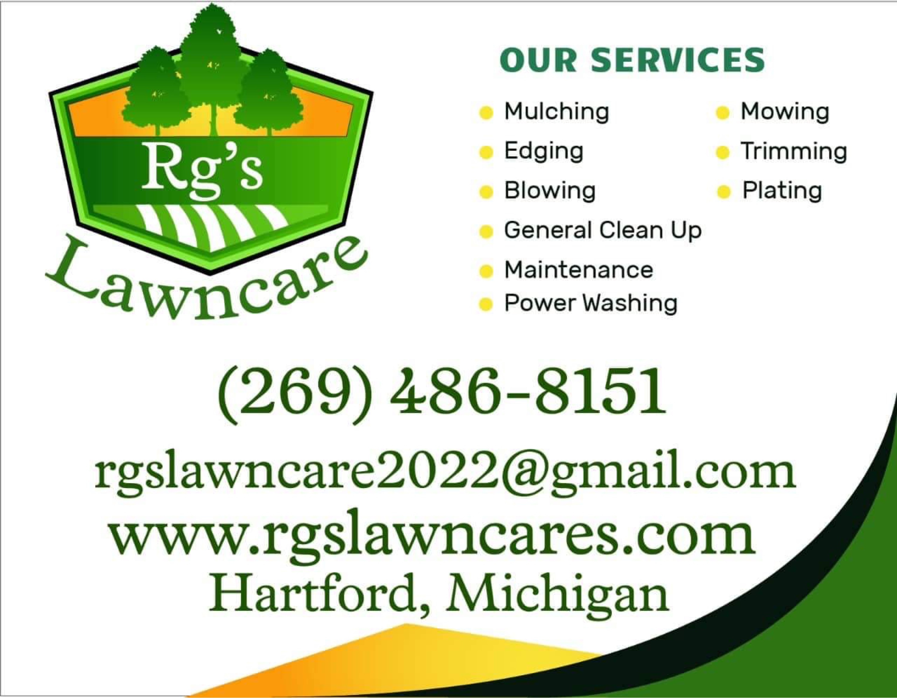 RG'S Lawn Care and Snow Plowing Logo
