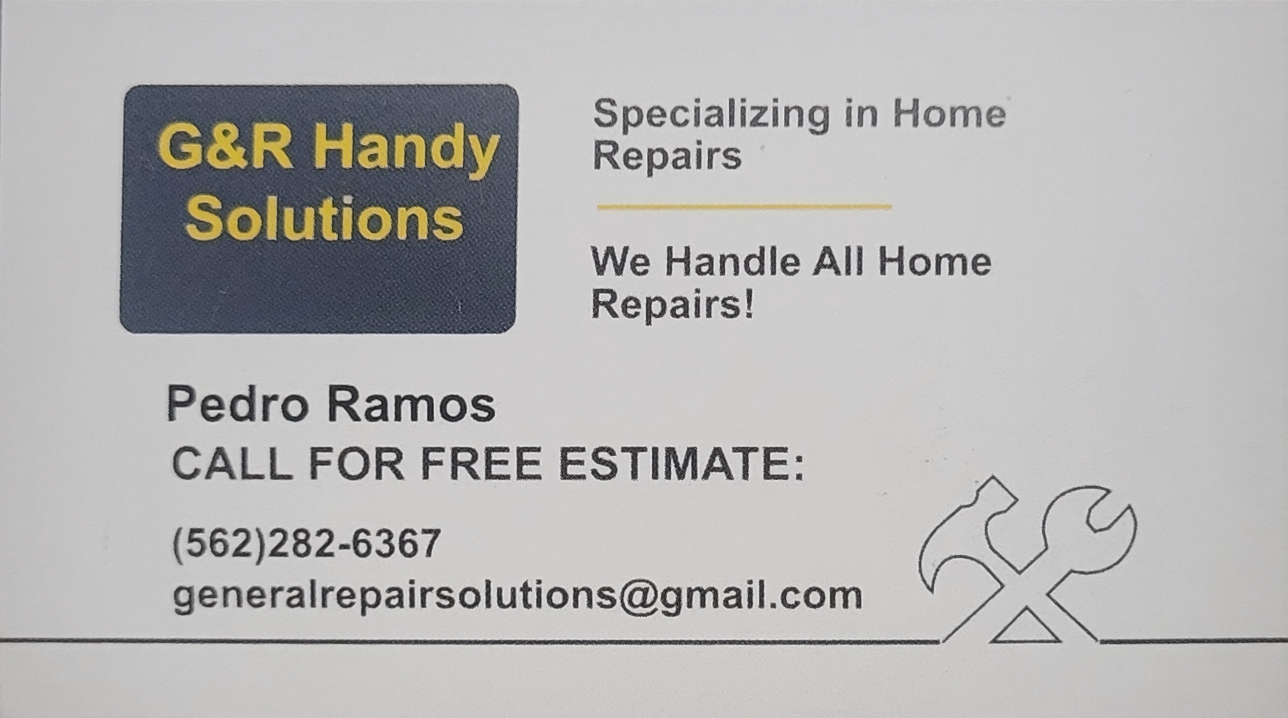 G&R Handy Solutions-Unlicensed Contractor Logo