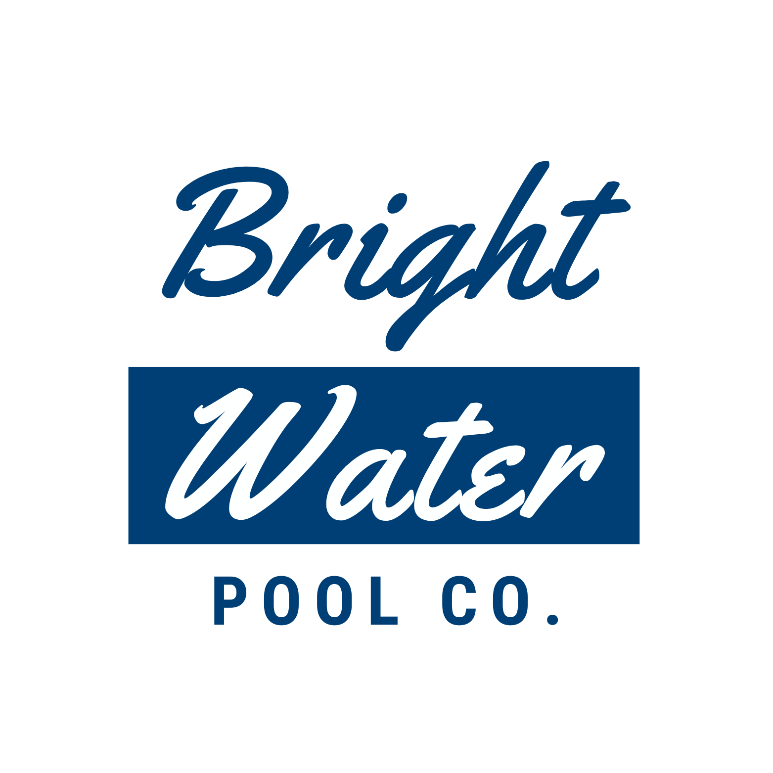 Bright Water Pool Company Logo