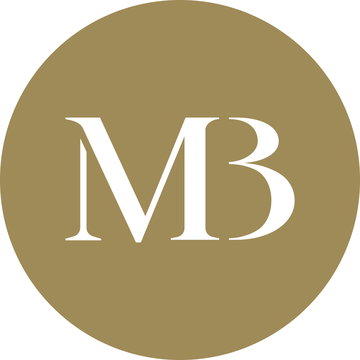 Modern Brass Interior Design Logo