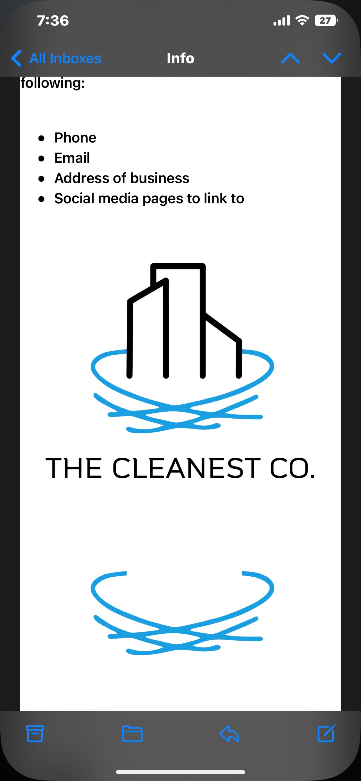 Forwyn Cleaning Co Logo