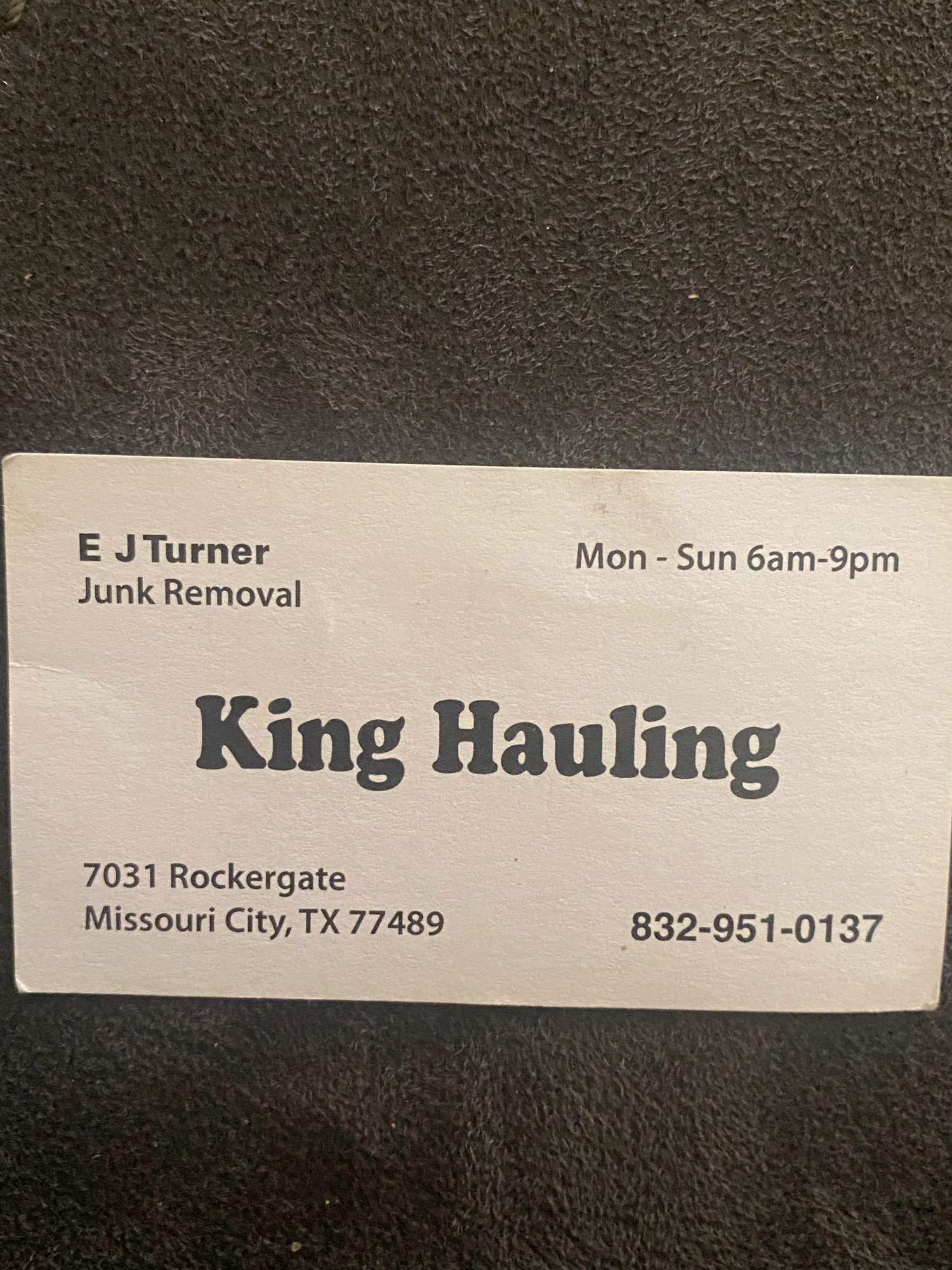 King Hauling Logo