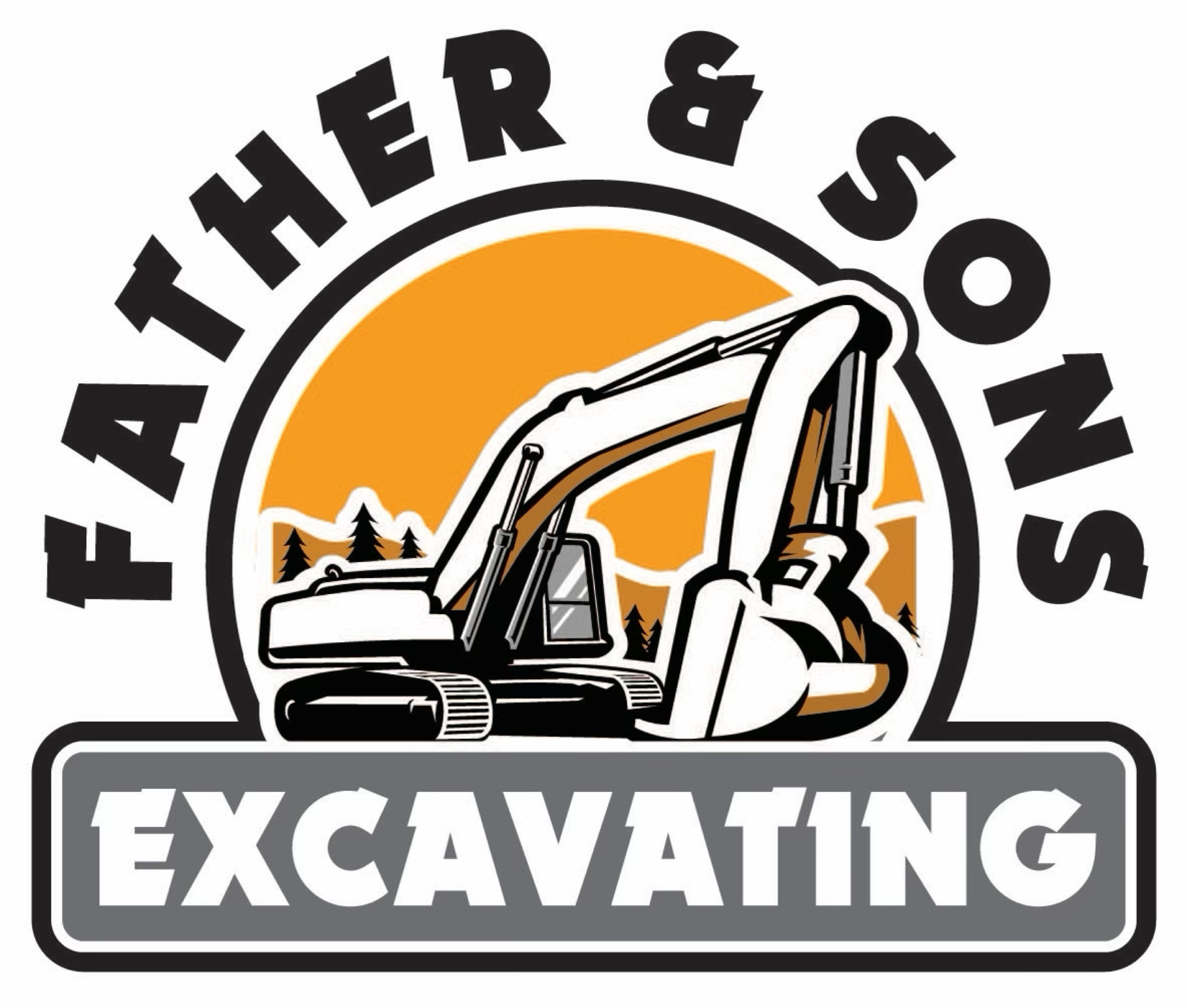 Father & Sons Excavating Logo