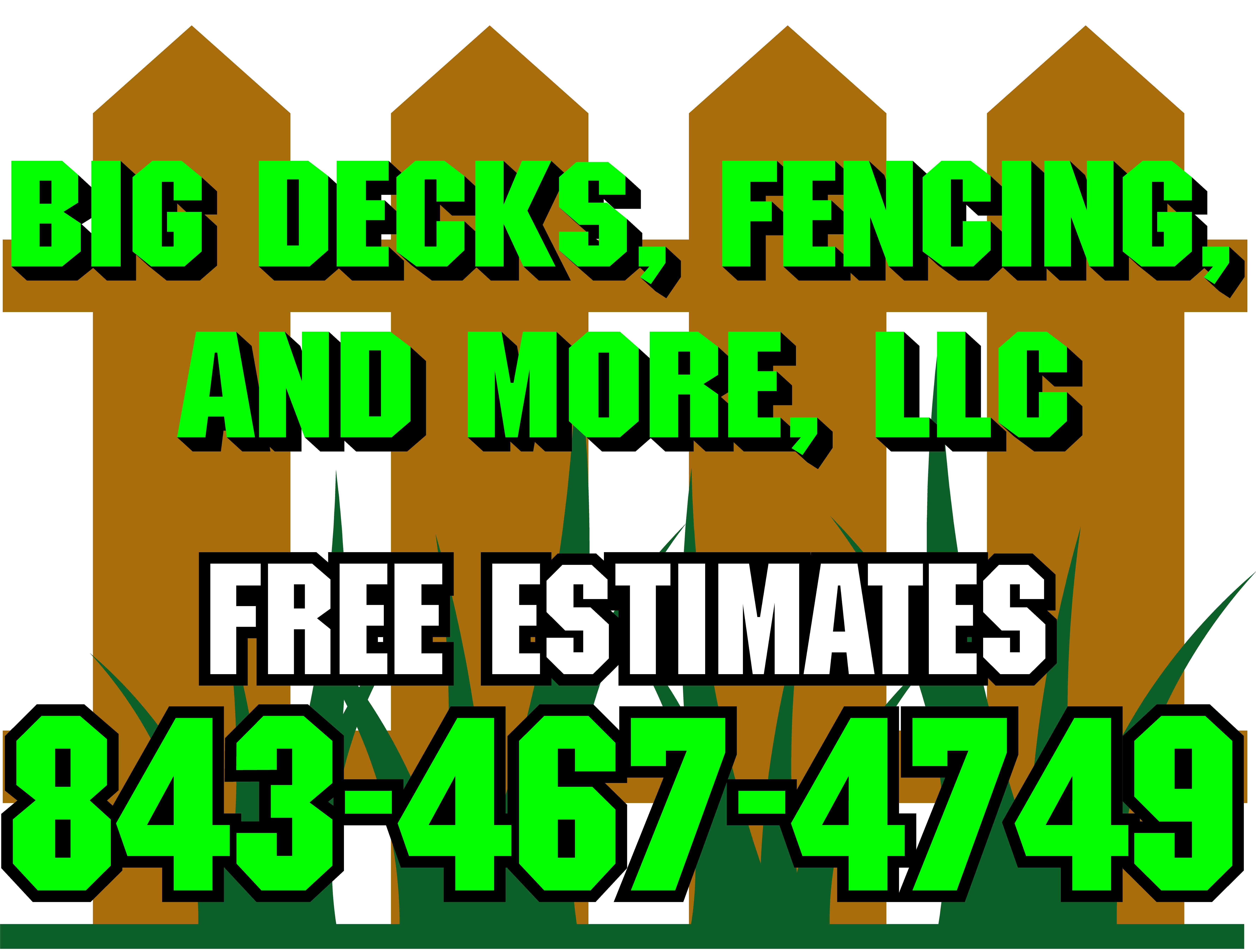 Big Decks, Fencing, And More LLC Logo